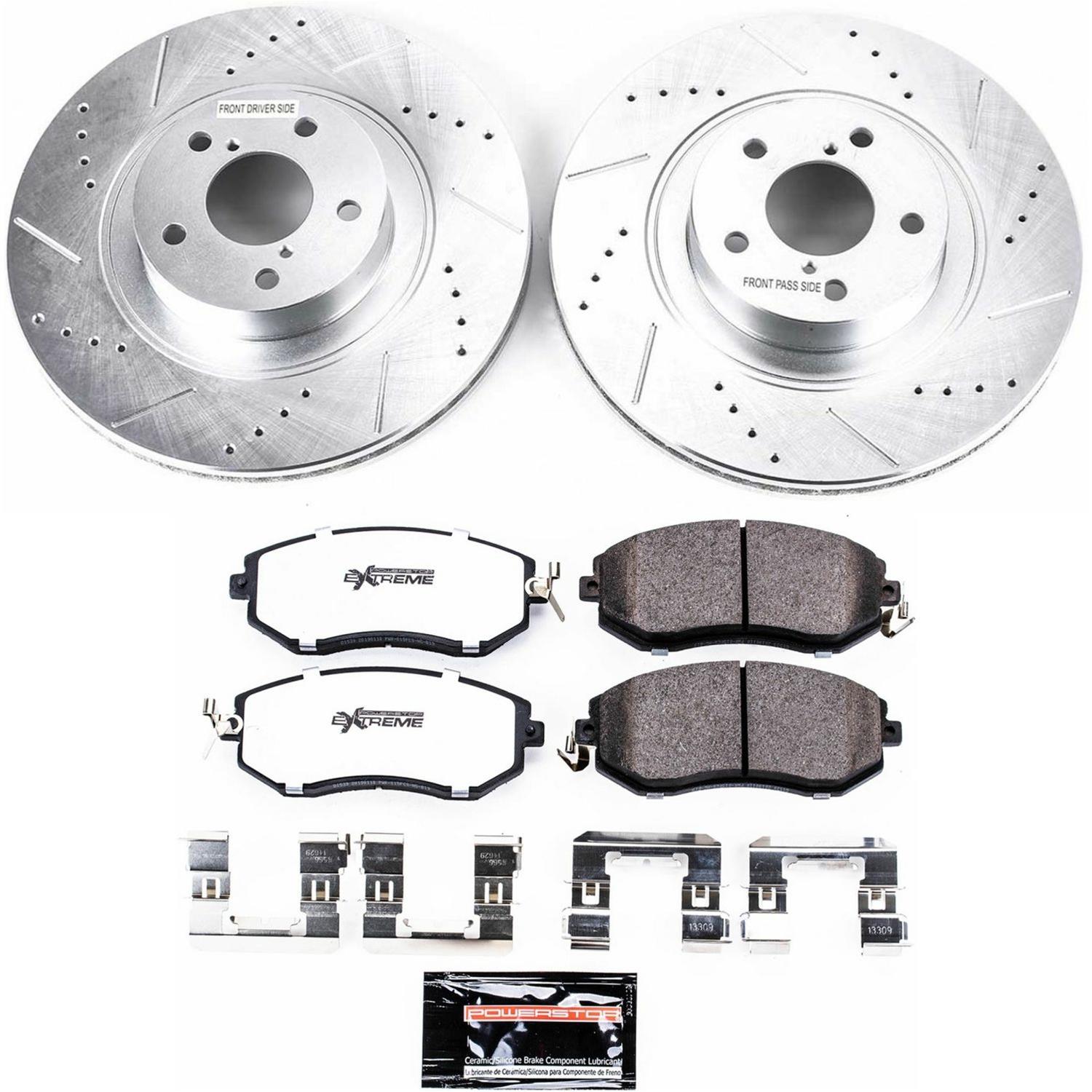 Power Stop K608226 Power Stop Z26 Street Warrior Brake Upgrade Kits Summit Racing