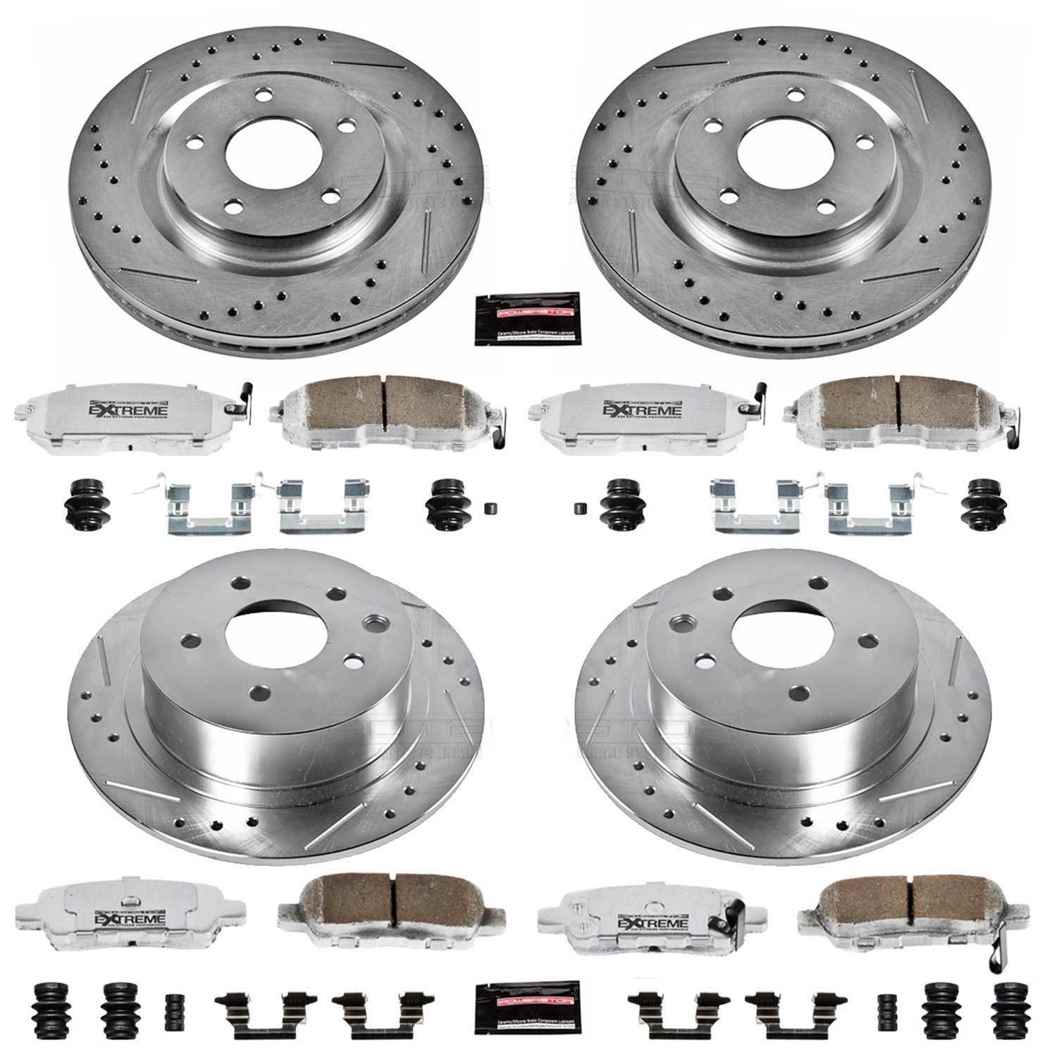 Power Stop 11-17 Nissan Juke Front & Rear Z26 Street Warrior Brake Kit (1x psbK6094-26, 1x psbK098-26) thumbnail 7