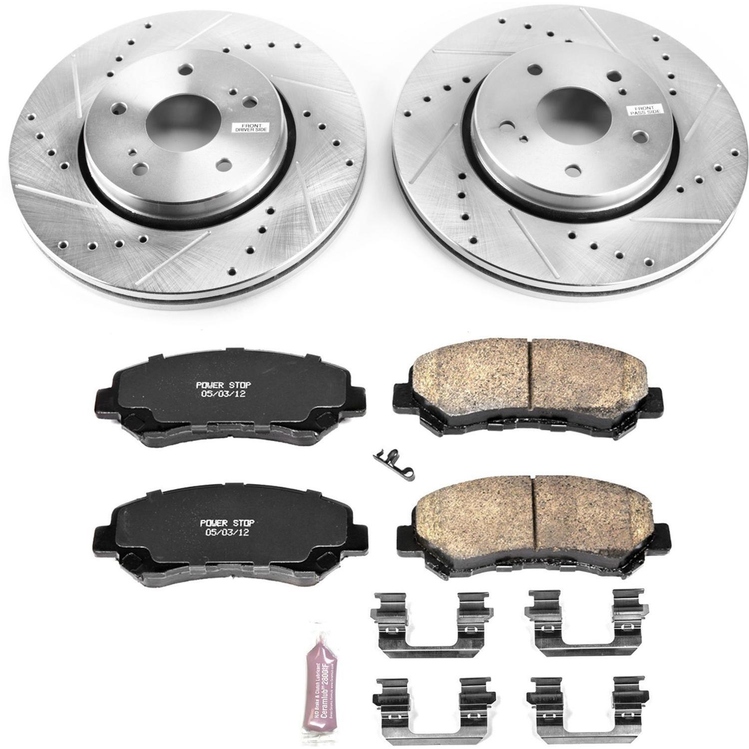 Power Stop 10-13 Suzuki Kizashi Front Z23 Evolution Sport Brake Kit w/Calipers (1x psbS3428, 1x psbK6102) thumbnail 7