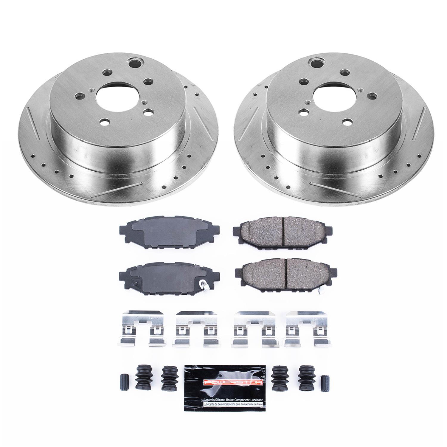 Power Stop 17-19 Subaru Impreza Front & Rear Z23 Evolution Sport Brake Kit (1x psbK6107, 1x psbK7891) thumbnail 4