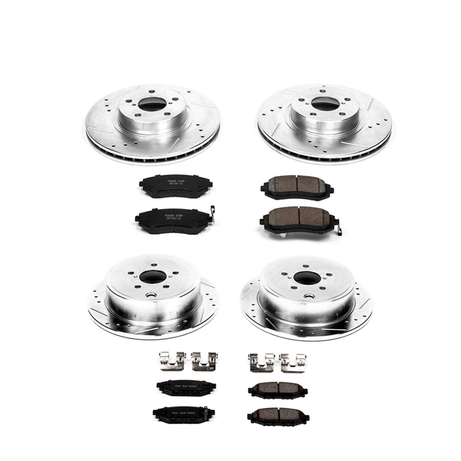 Power Stop 08-10 Subaru Impreza Front & Rear Z23 Evolution Sport Brake Kit (1x psbK4631, 1x psbK1124) thumbnail 4