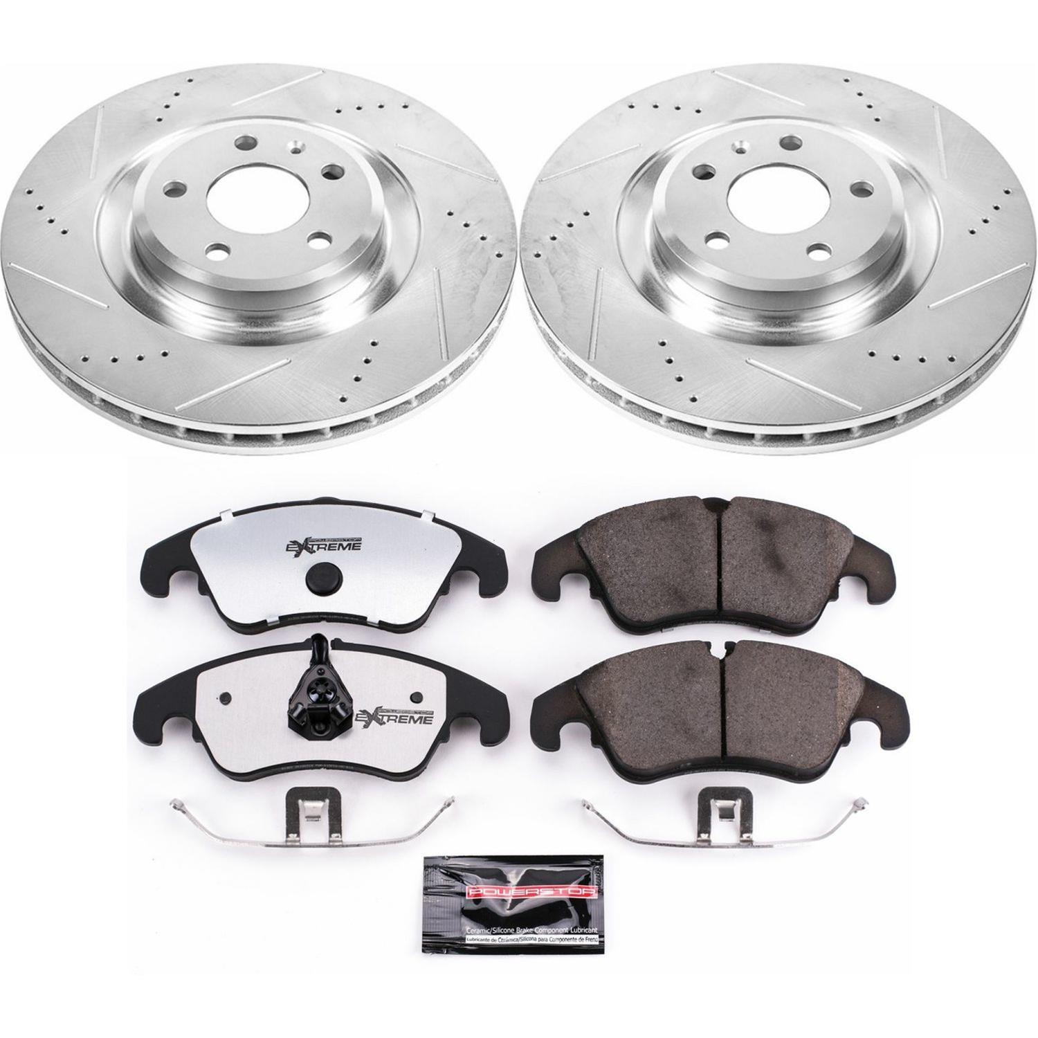 Power Stop 10-11 Audi S4 Front & Rear Z26 Street Warrior Brake Kit (1x psbK6154-26, 1x psbK4746-26) thumbnail 7