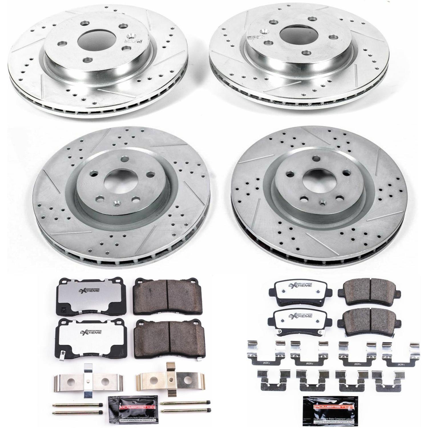 Power Stop 12-13 Buick Regal Front & Rear Z26 Street Warrior Brake Kit (1x psbK2948-26, 1x psbK5547-26) thumbnail 4
