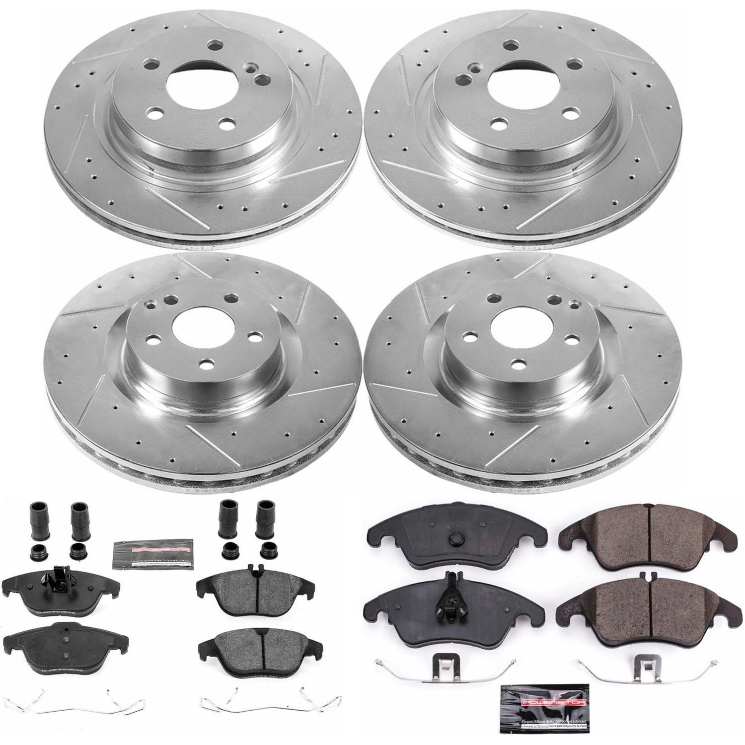 Power Stop 12-15 Mercedes-Benz C250 Front & Rear Z23 Evolution Sport Brake Kit (1x psbK5626, 1x psbK6207) thumbnail 5