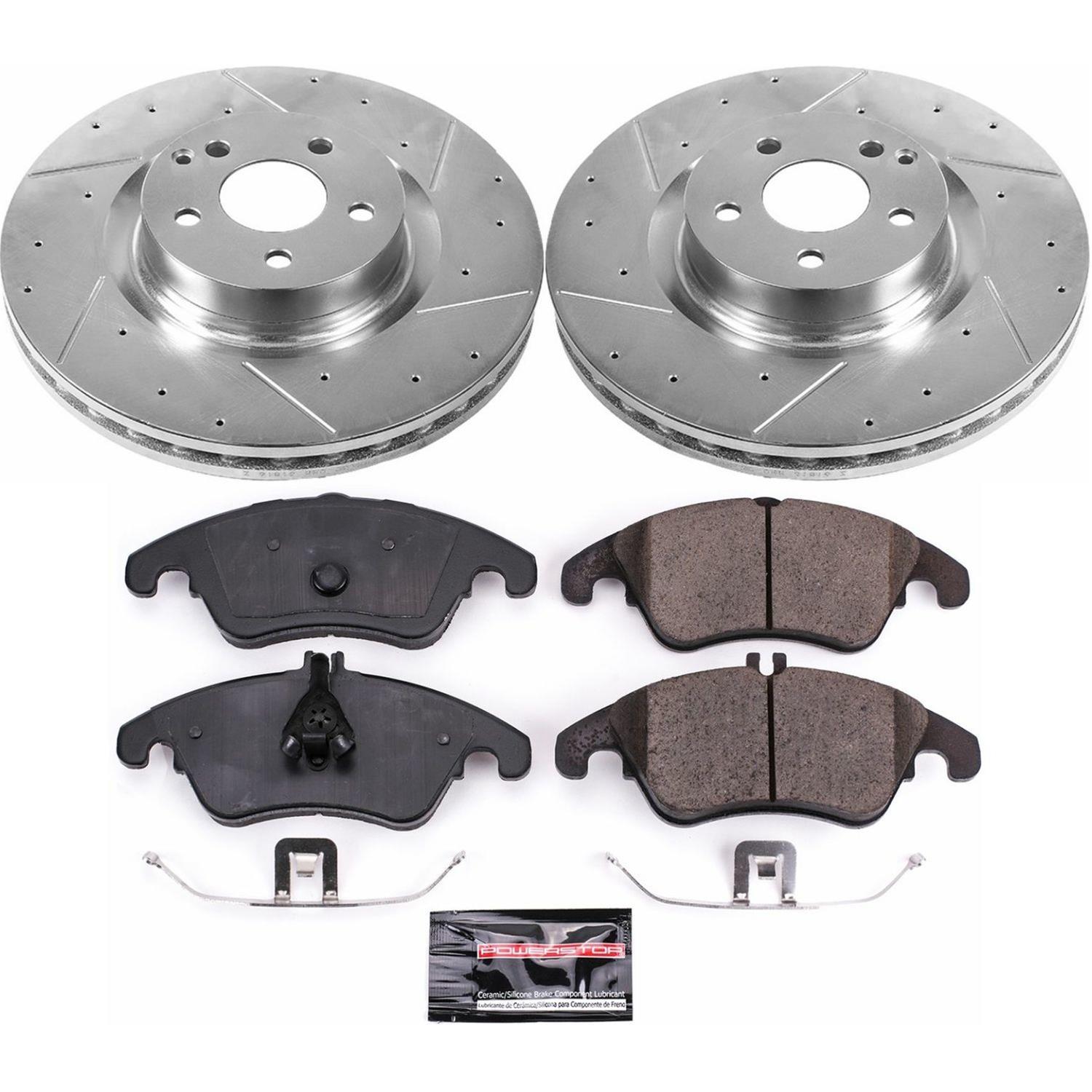 Power Stop 12-15 Mercedes-Benz C250 Front & Rear Z23 Evolution Sport Brake Kit (1x psbK5626, 1x psbK6207) thumbnail 9