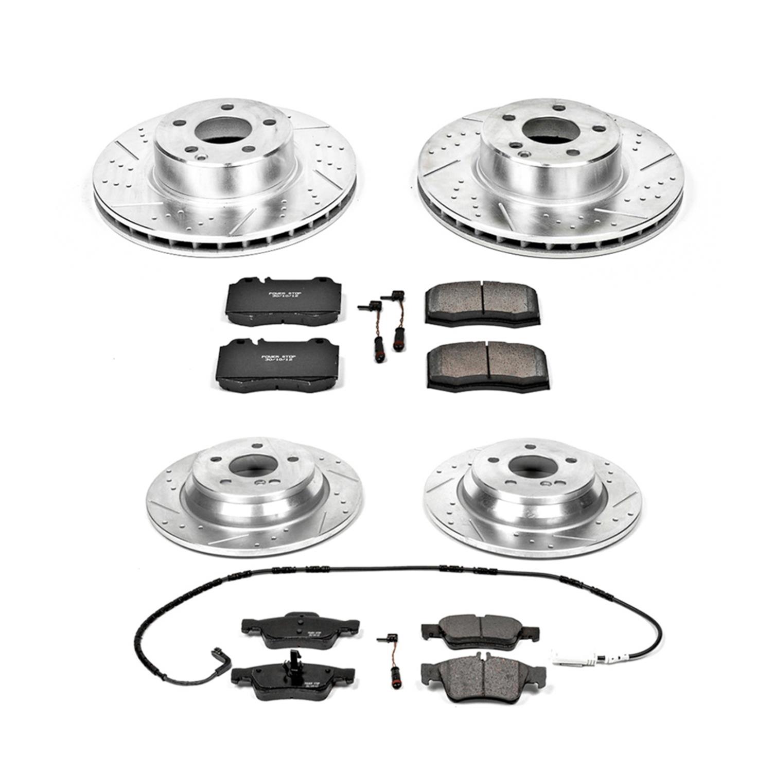 Power Stop 03-06 Mercedes-Benz CL500 Front & Rear Z23 Evolution Sport Brake Kit (1x psbK6200, 1x psbK2932) thumbnail 2
