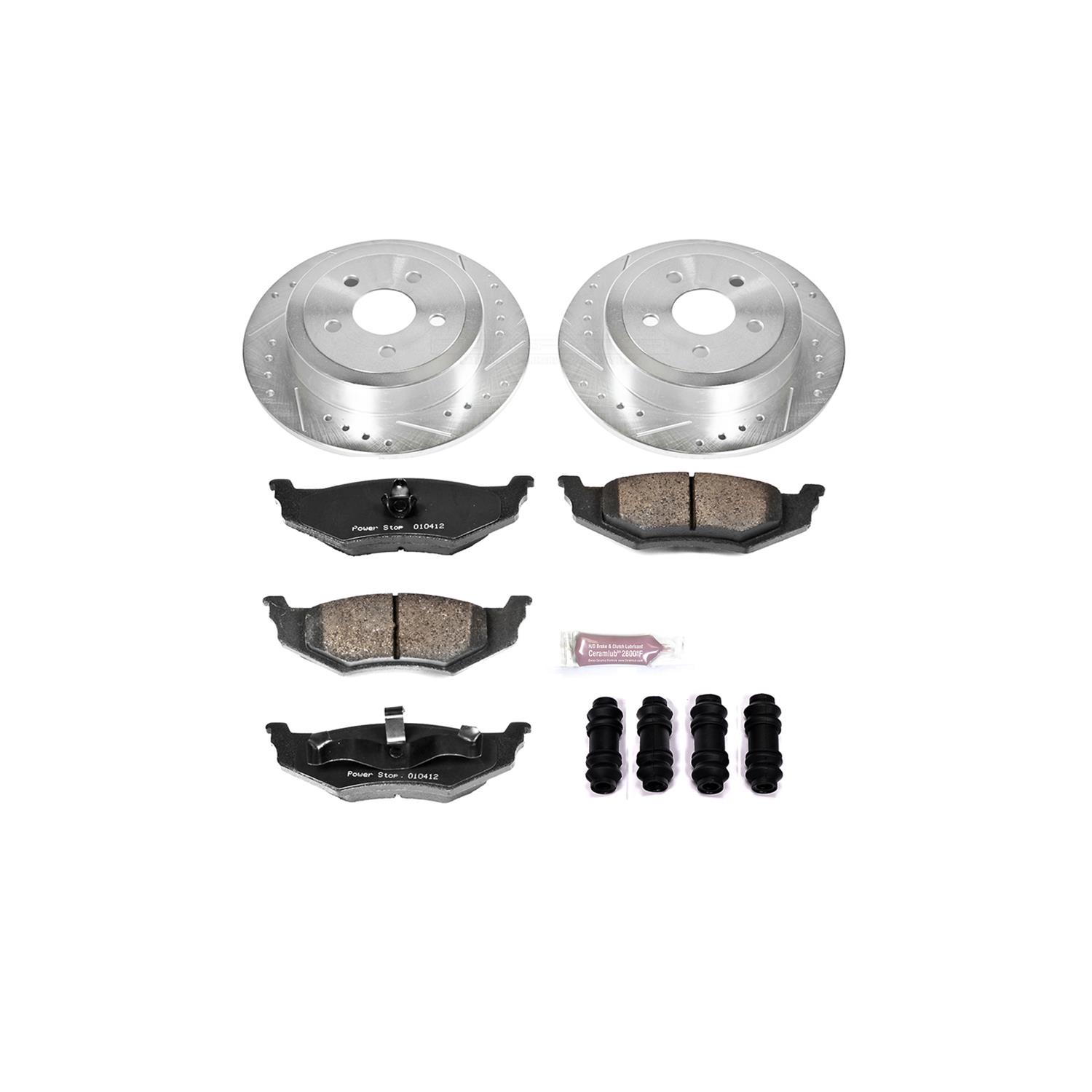 Power Stop KC6266A Power Stop Z23 Evolution Sport Brake Upgrade Kits