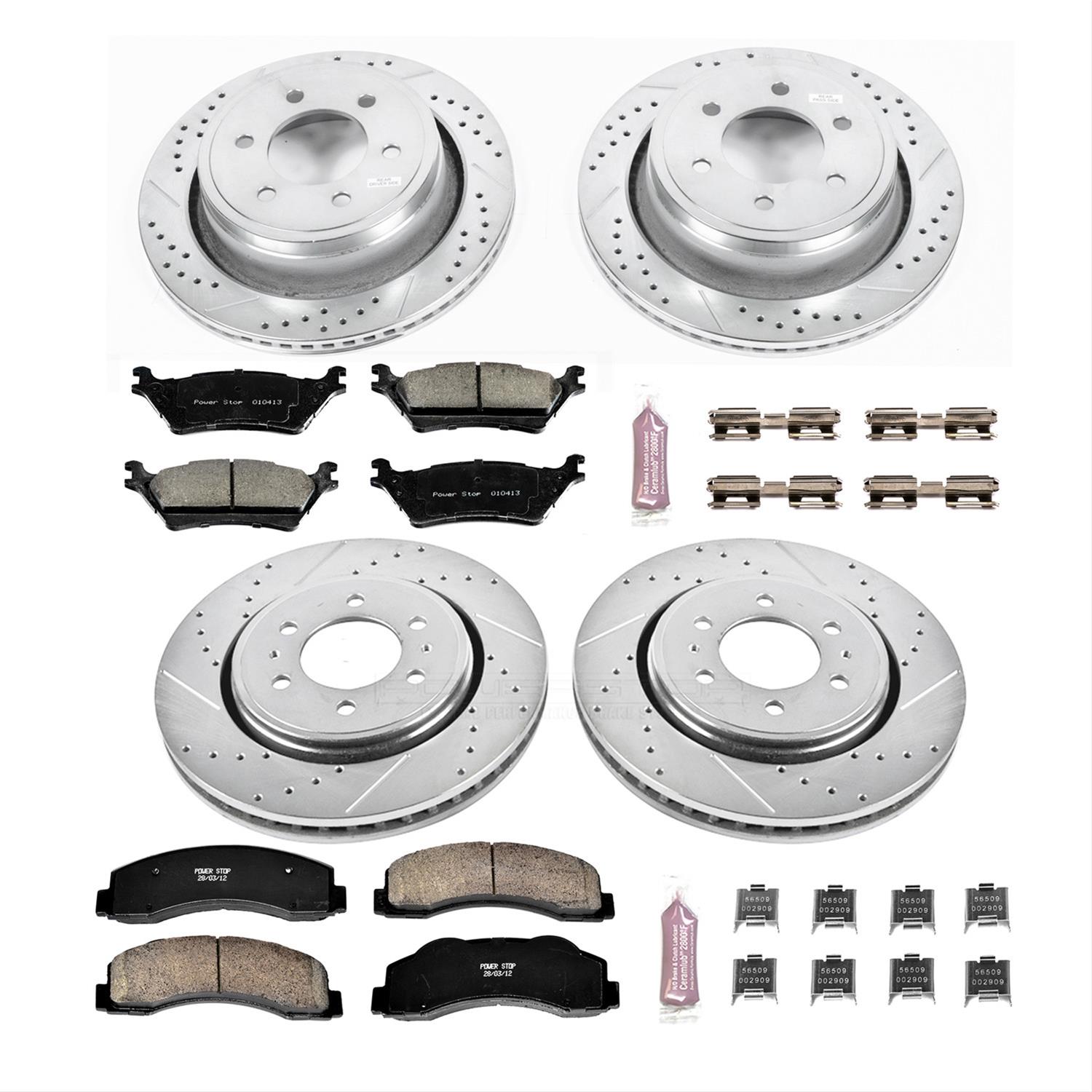 Power Stop Z23 Evolution Sport Brake Upgrade Kits K6268 Free Shipping