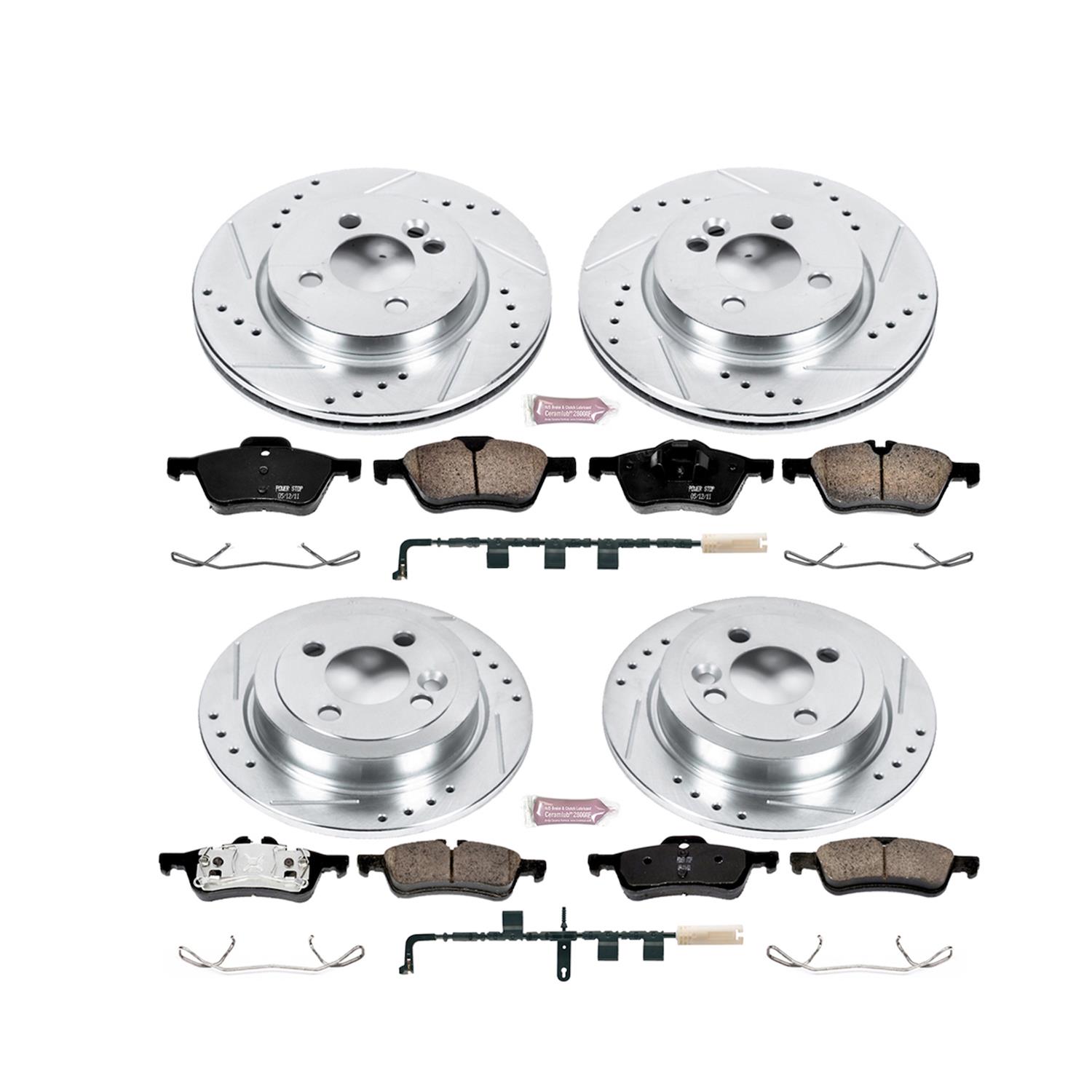 Power Stop 07-10 Mini Cooper Front & Rear Z23 Evolution Sport Brake Kit (1x psbK6281, 1x psbK6066) thumbnail 2