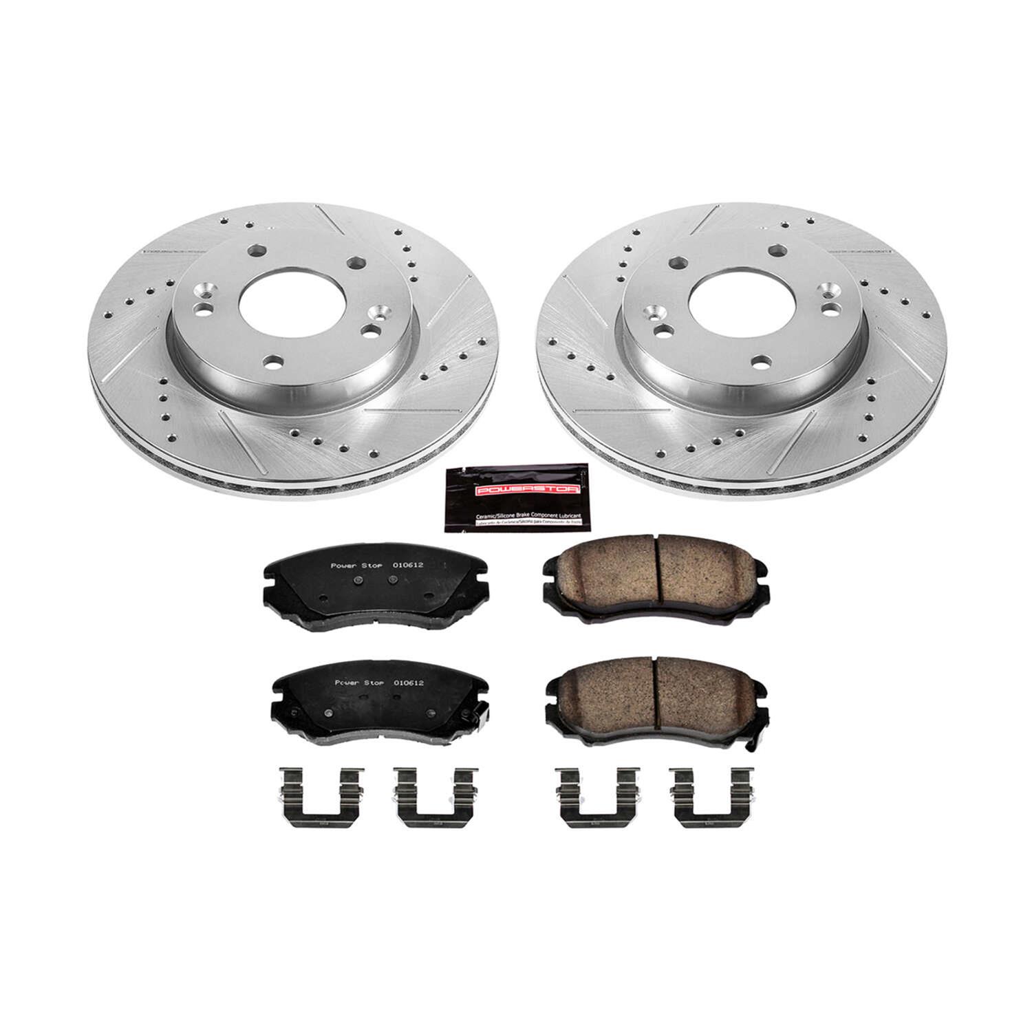 Power Stop 10-11 Kia Soul Front Z23 Evolution Sport Brake Kit w/Calipers (1x psbS2998, 1x psbK6309) thumbnail 5