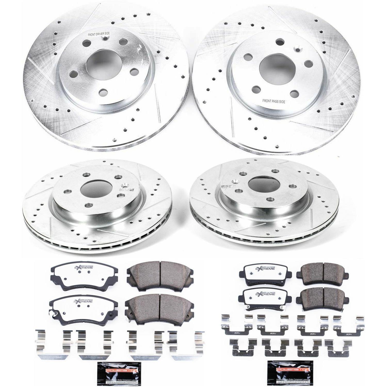Power Stop 2017 Buick Regal Front & Rear Z26 Street Warrior Brake Kit (1x psbK5547-26, 1x psbK3031-26) thumbnail 4