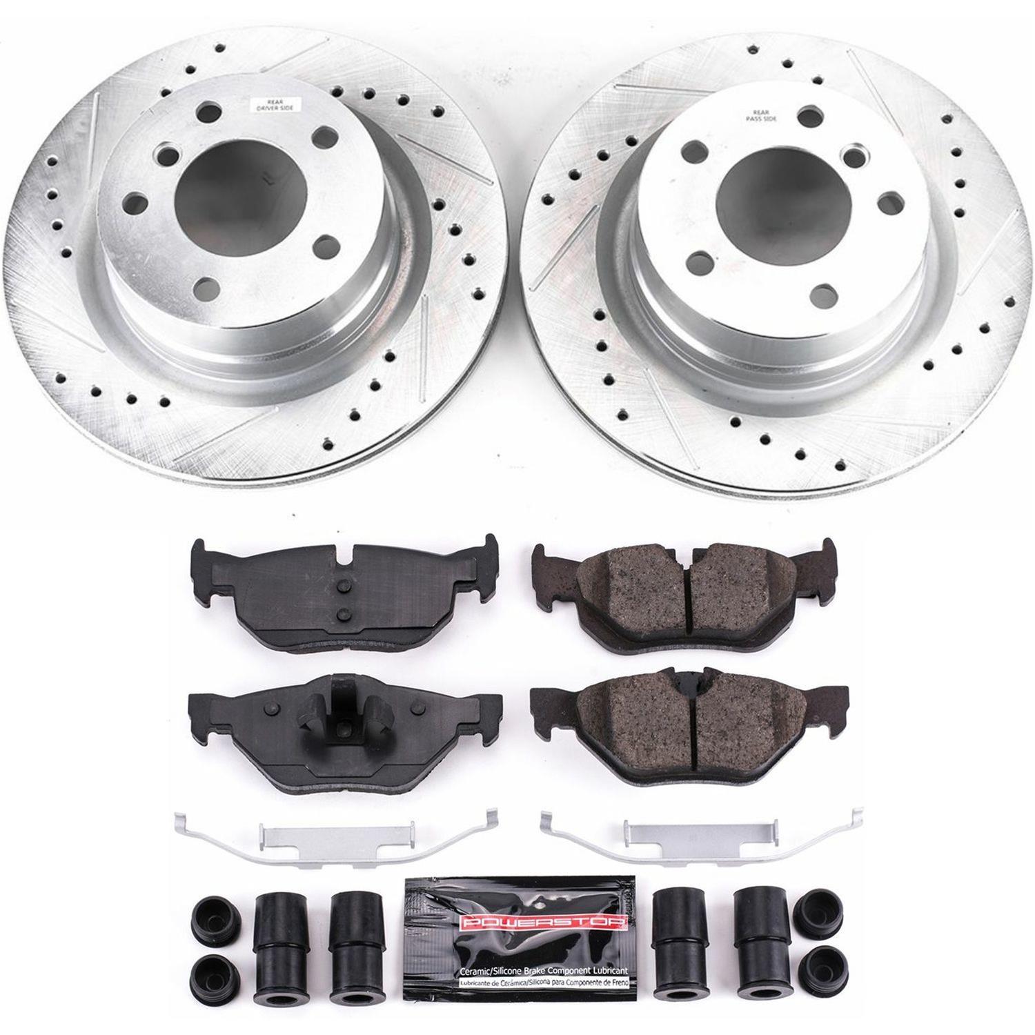 Power Stop 10-13 BMW 128i Front & Rear Z23 Evolution Sport Brake Kit (1x psbK6348, 1x psbK6346) thumbnail 9