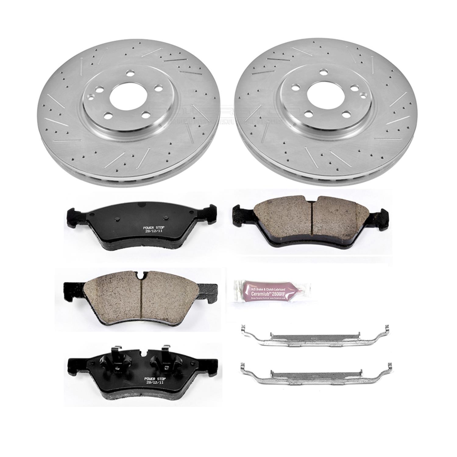 Power Stop 07-09 Mercedes-Benz E350 Front & Rear Z23 Evolution Sport Brake Kit (1x psbK6357, 1x psbK6359) thumbnail 4