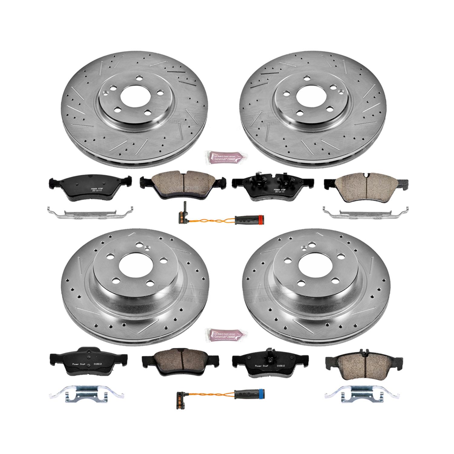 Power Stop 07-09 Mercedes-Benz E350 Front & Rear Z23 Evolution Sport Brake Kit (1x psbK6357, 1x psbK6359) thumbnail 2