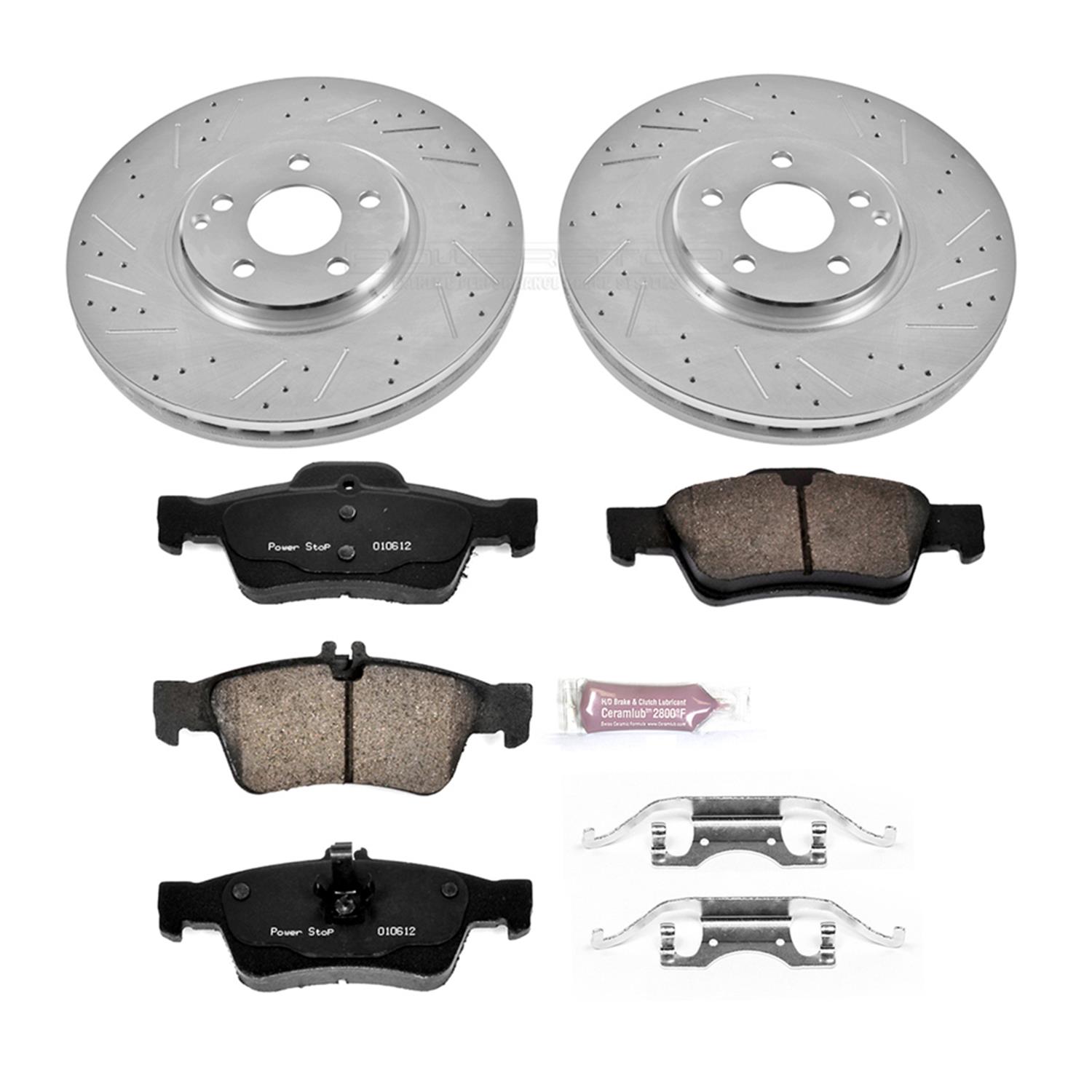 Power Stop 07-09 Mercedes-Benz E350 Front & Rear Z23 Evolution Sport Brake Kit (1x psbK6357, 1x psbK6359) thumbnail 3
