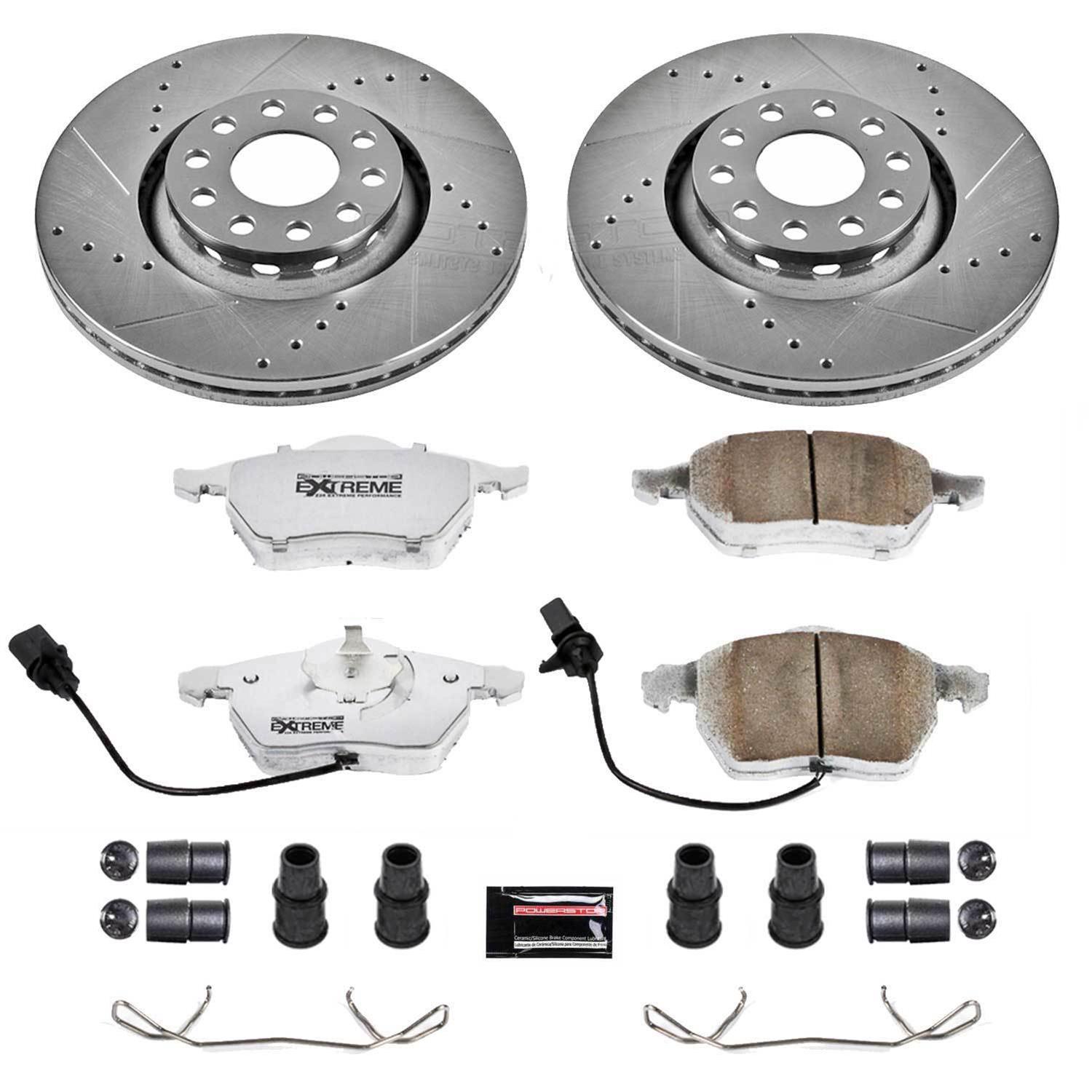 Power Stop 02-05 Audi A4 Front & Rear Z26 Street Warrior Brake Kit (1x psbK3109-26, 1x psbK636-26) thumbnail 7