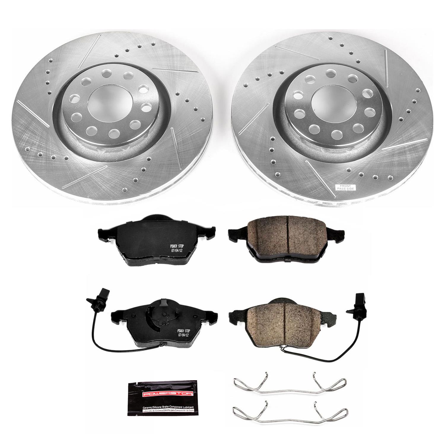 Power Stop 04-05 Audi A4 Quattro Front & Rear Z23 Evolution Sport Brake Kit (1x psbK636, 1x psbK3129) thumbnail 3