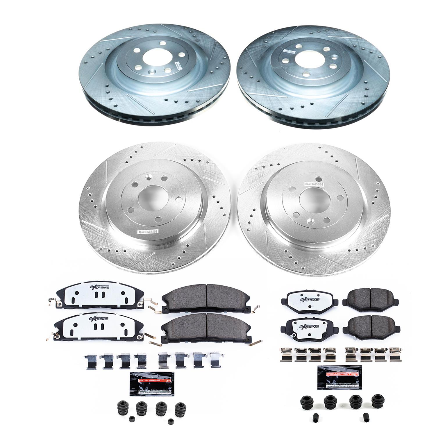 Power Stop 13-19 Ford Explorer Front & Rear Z36 Truck & Tow Brake Kit (1x psbK6376-36, 1x psbK6374-36) thumbnail 5