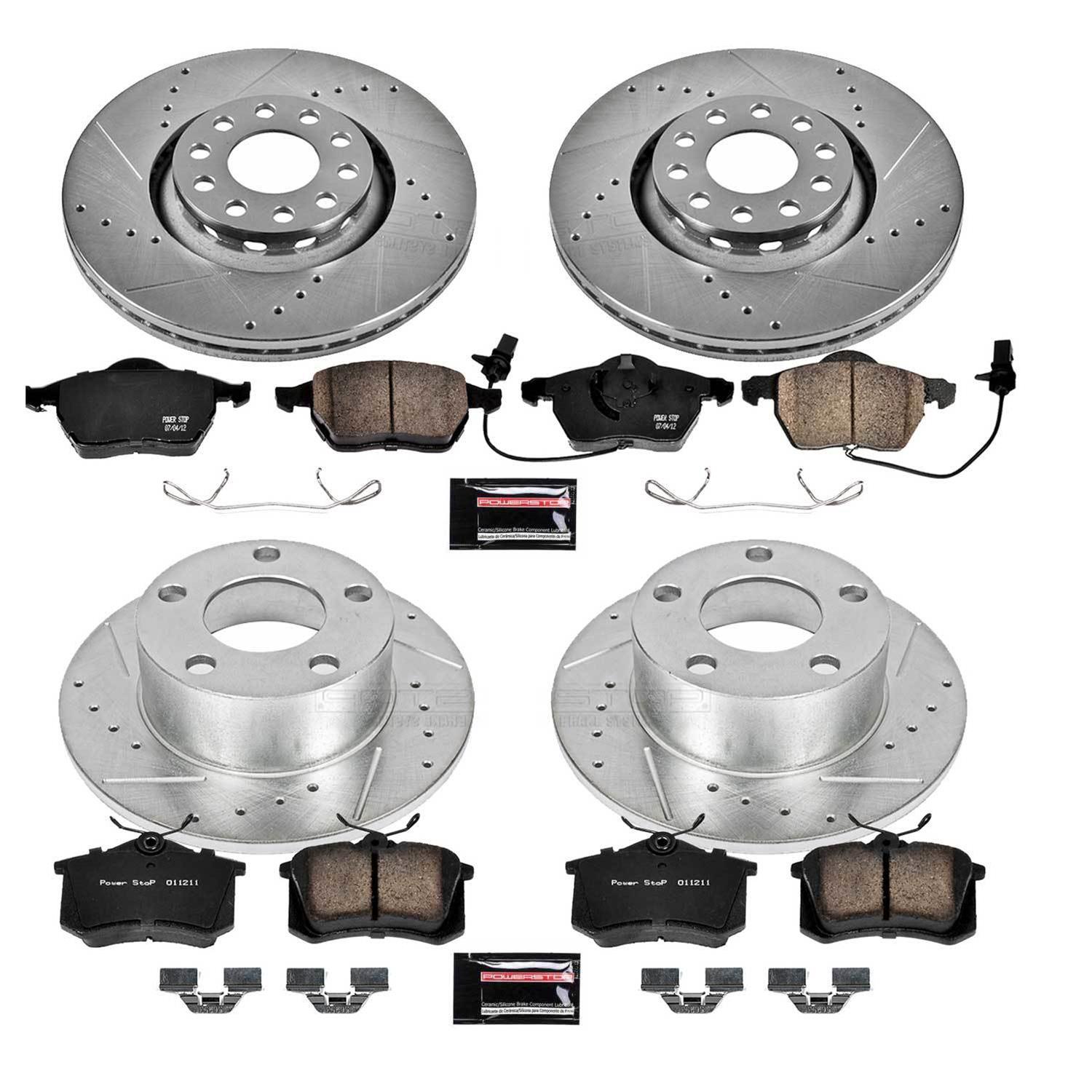 Power Stop 98-04 Audi A6 Front & Rear Z23 Evolution Sport Brake Kit (1x psbK515, 1x psbK636) thumbnail 8