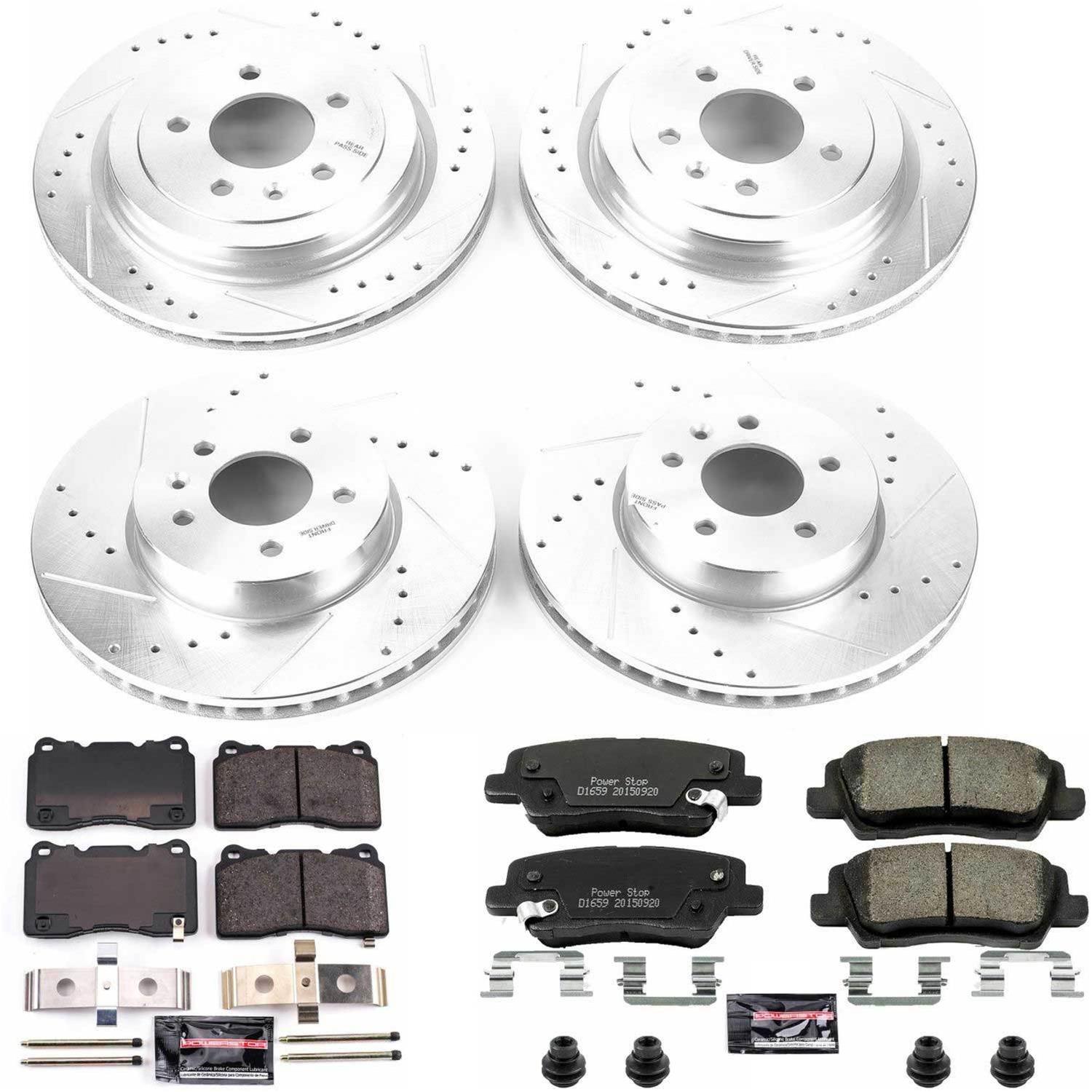 Power Stop 13-15 Cadillac ATS Front & Rear Z23 Evolution Sport Brake Kit (1x psbK6389, 1x psbK6385) thumbnail 8