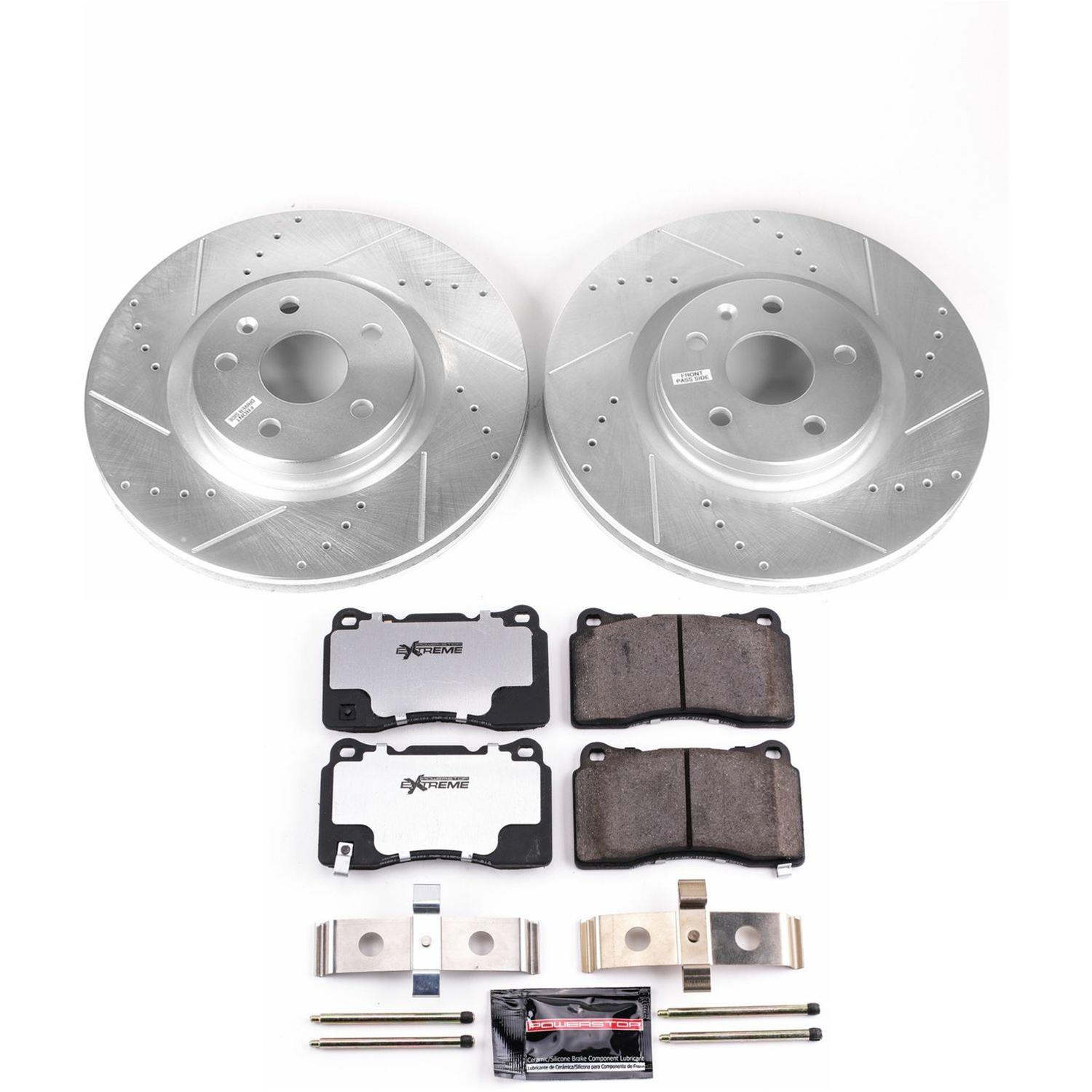 Power Stop 14-17 Buick Regal Front & Rear Z26 Street Warrior Brake Kit (1x psbK5547-26, 1x psbK6391-26) thumbnail 5