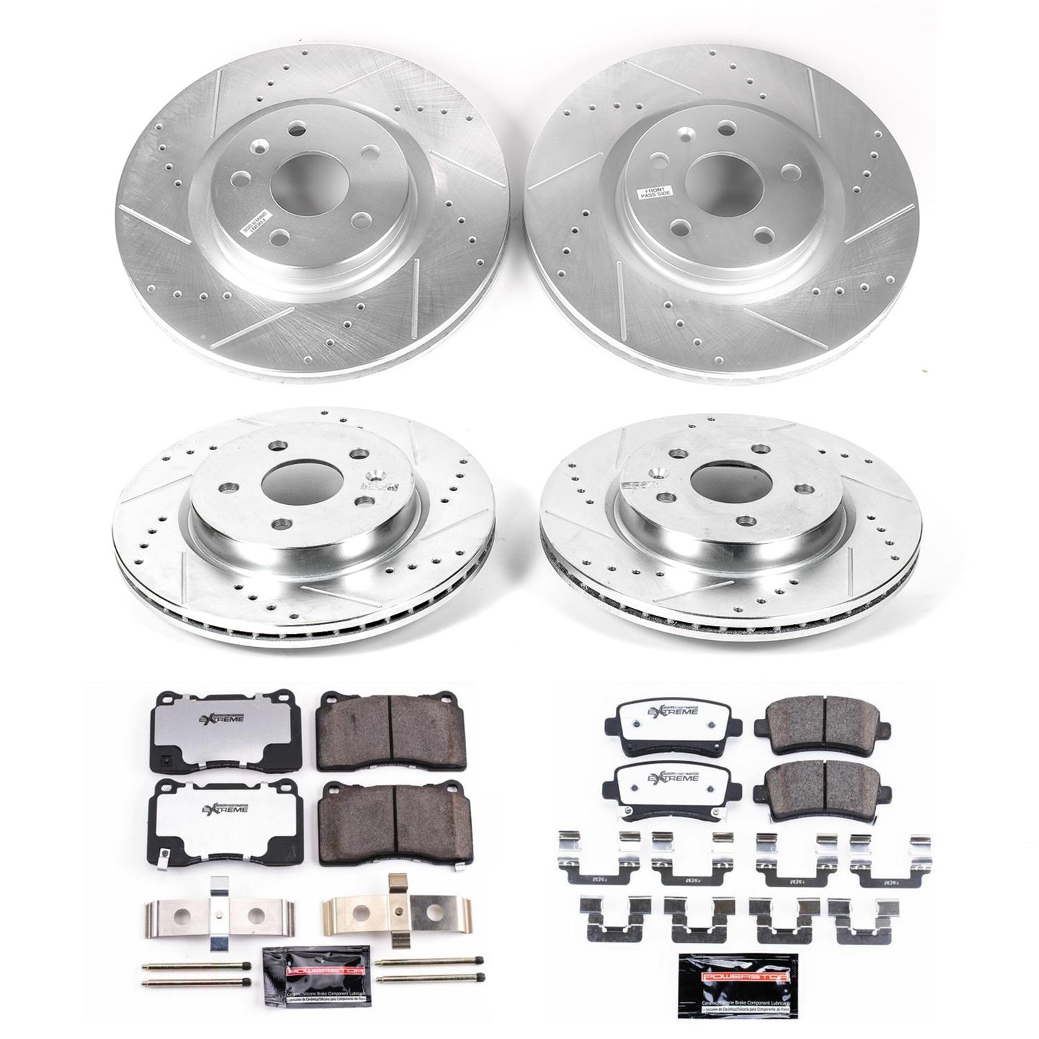 Power Stop 14-17 Buick Regal Front & Rear Z26 Street Warrior Brake Kit (1x psbK5547-26, 1x psbK6391-26) thumbnail 3