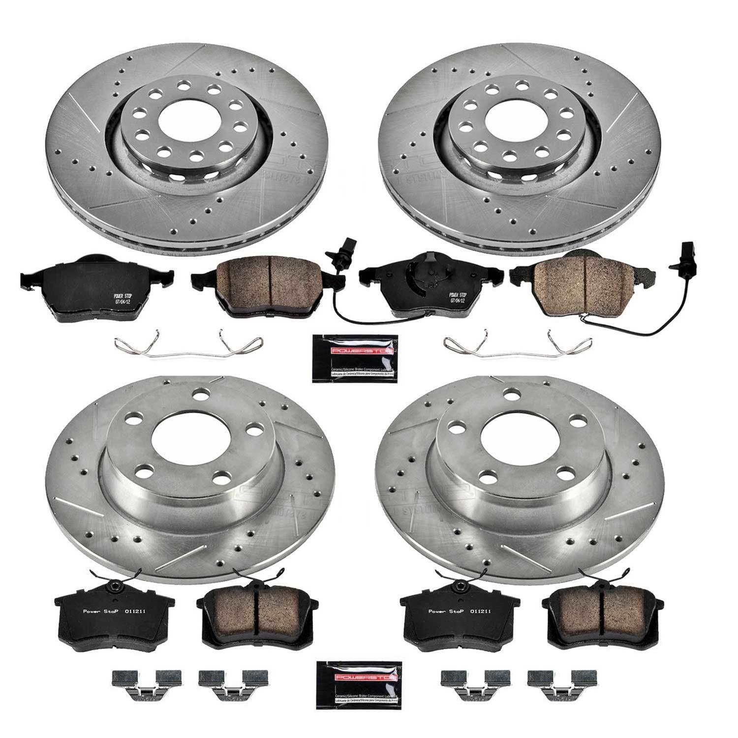 Power Stop 98-04 Audi A6 Quattro Front & Rear Z23 Evolution Sport Brake Kit (1x psbK941, 1x psbK636) thumbnail 6