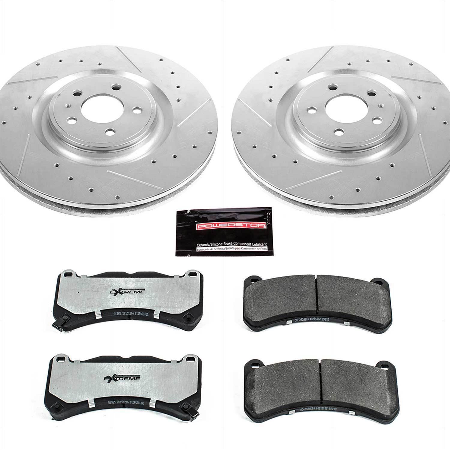 Power Stop 13-14 Ford Mustang Front Z26 Street Brake Kit (1x psbZ26-1365, 1x psbAR85151XL, 1x psbAR85151XR) thumbnail 2
