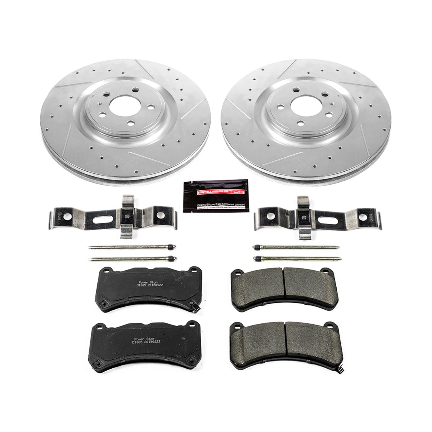 Power Stop 13-14 Ford Mustang Front Z23 Evolution Brake Kit (1x psbZ23-1365, 1x psbAR85151XL, 1x psbAR85151XR) thumbnail 9