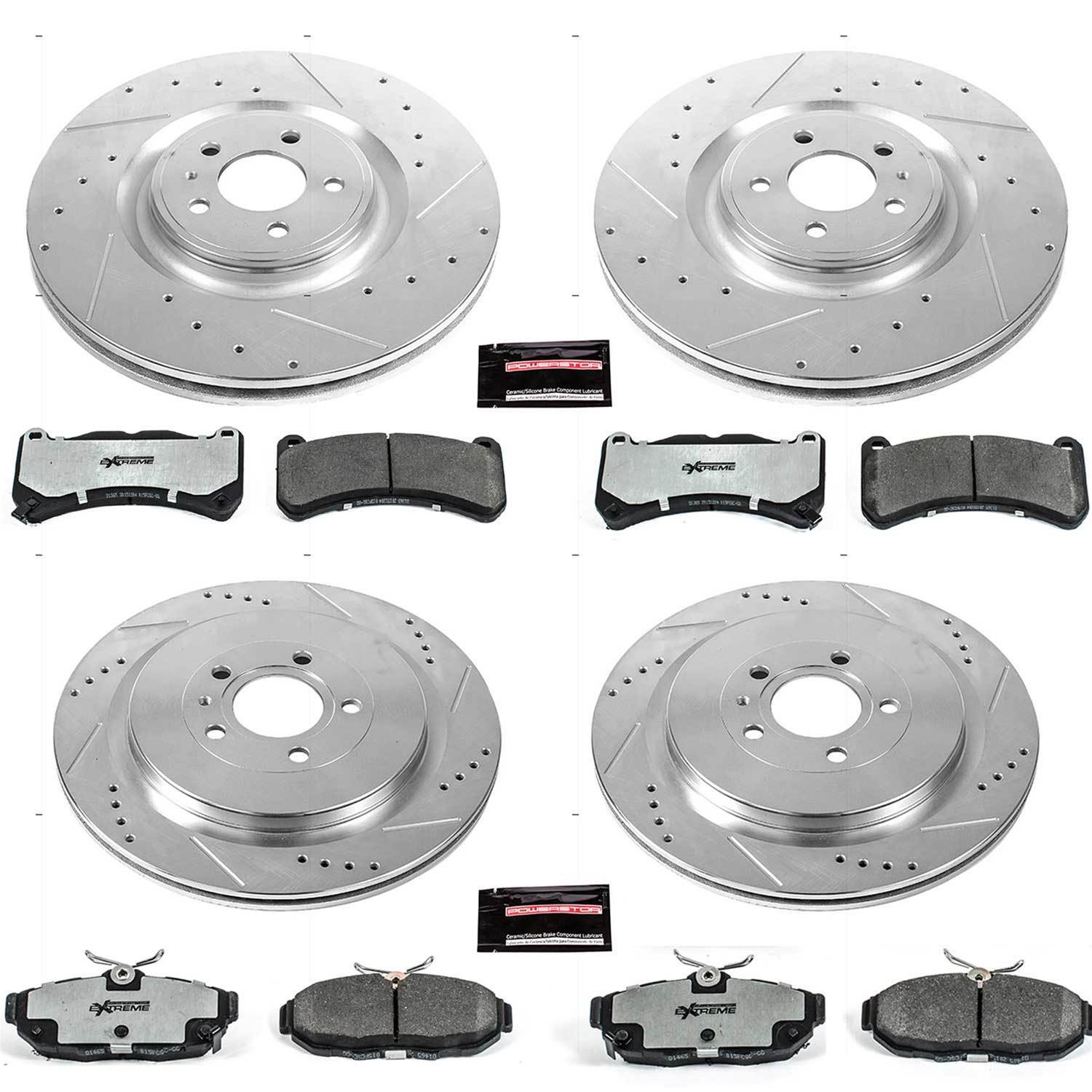 Power Stop 13-14 Ford Mustang Front & Rear Z26 Street Warrior Brake Kit (1x psbK6402-26, 1x psbZ26-1365, 1x psbAR85151XL, 1x psbAR85151XR) thumbnail 9