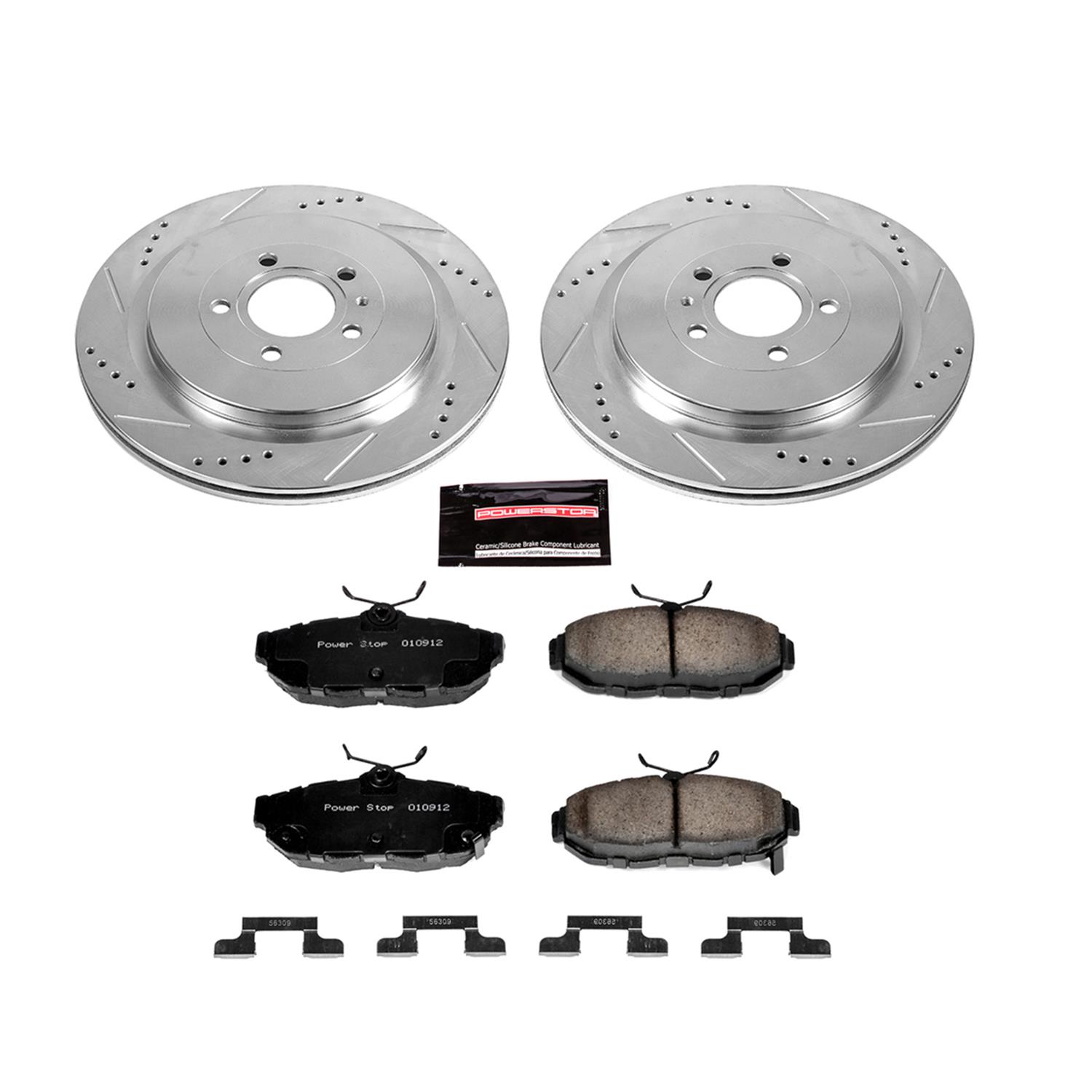 Power Stop 13-14 Ford Mustang Rear Z23 Evolution Sport Brake Kit w/Calipers (1x psbS4926, 1x psbK6402) thumbnail 4