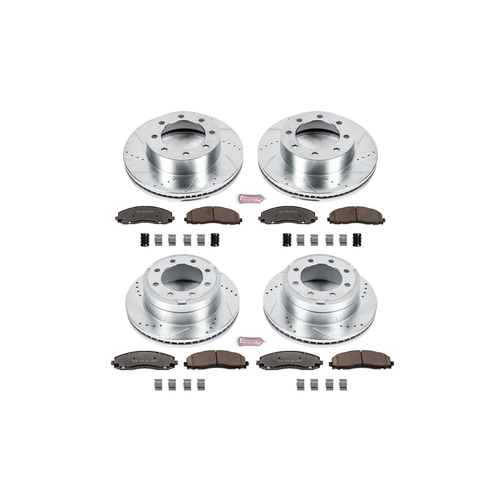 PowerStop Brake Pad Set | 2010–2012 Ford F-250 Super Duty Rear (Z36-1334) main image 0