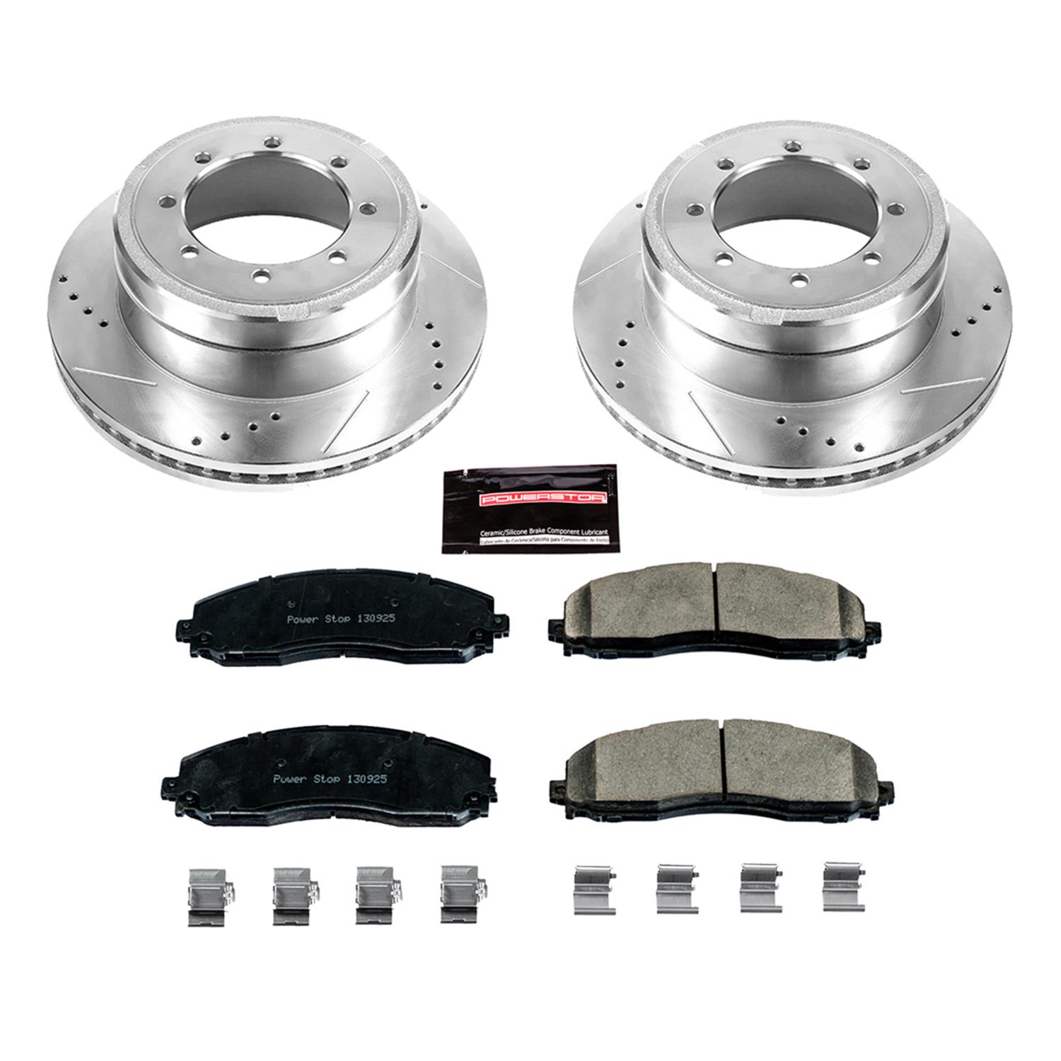 Power Stop 13-16 Ford F-450 Super Duty Rear Z23 Evolution Brake Kit (1x psbZ23-1691, 1x psbAR85154XL, 1x psbAR85154XR) thumbnail 9