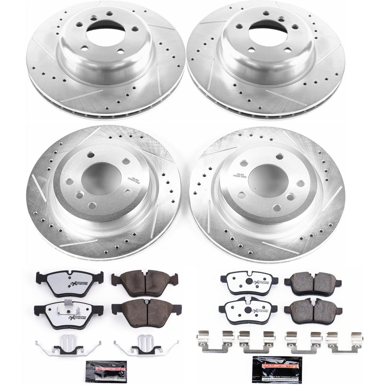 Power Stop 11-16 BMW Z4 Front & Rear Z26 Street Warrior Brake Kit (1x psbK5691-26, 1x psbK6419-26) thumbnail 5