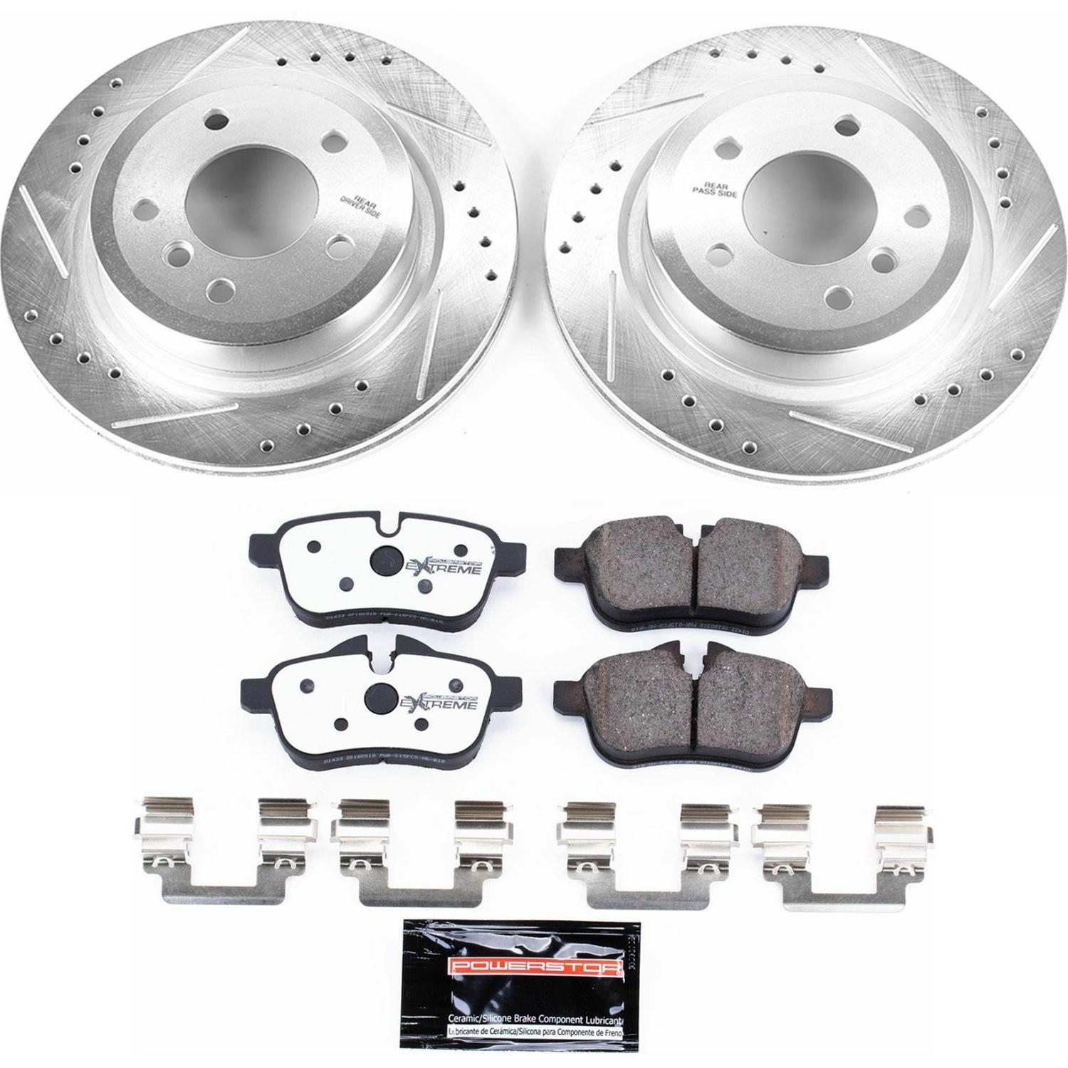 Power Stop 11-16 BMW Z4 Front & Rear Z26 Street Warrior Brake Kit (1x psbK5691-26, 1x psbK6419-26) thumbnail 4