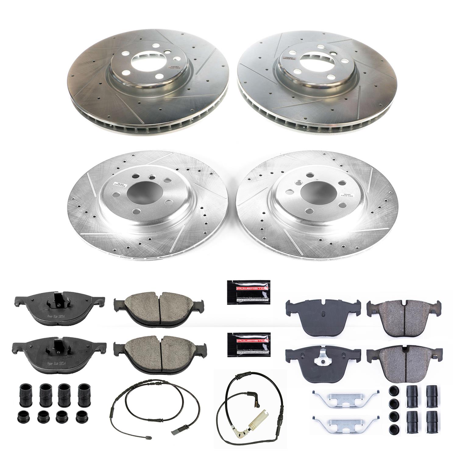 Power Stop 11-15 BMW 740i Front & Rear Z23 Evolution Sport Brake Kit (1x psbK5694, 1x psbK6026) thumbnail 9