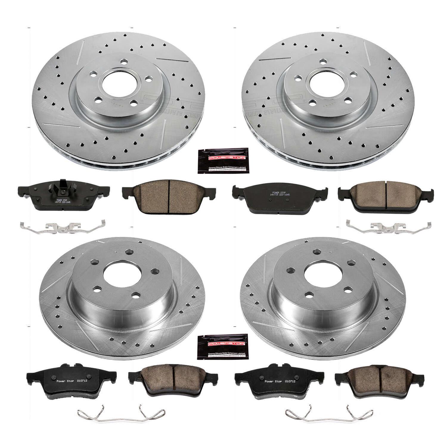 Power Stop 13-16 Ford Escape Front & Rear Z23 Evolution Sport Brake Kit (1x psbK6349, 1x psbK6398) thumbnail 2