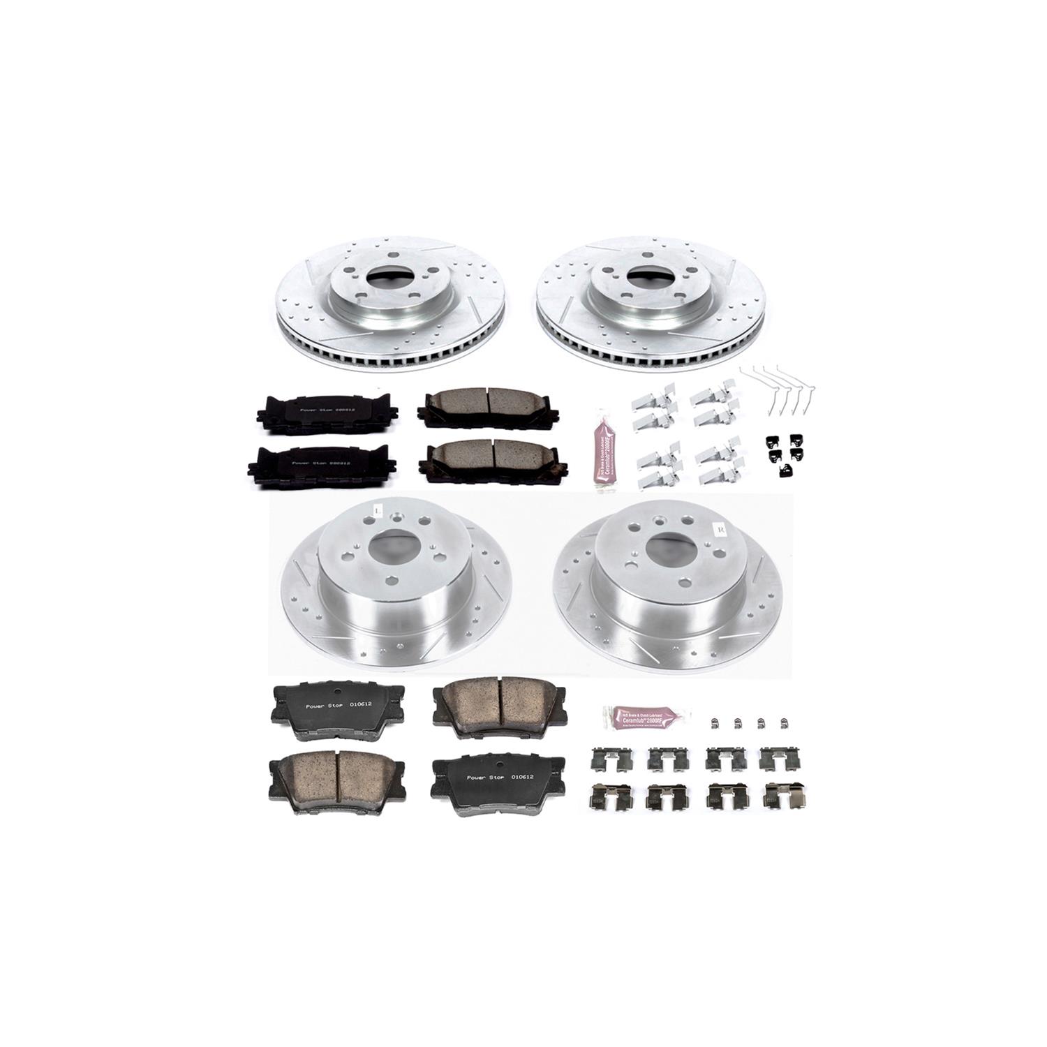 PowerStop Front & Rear Z23 Evolution Brake Kit | Mini Cooper 2020–2021 (K8908) main image 0