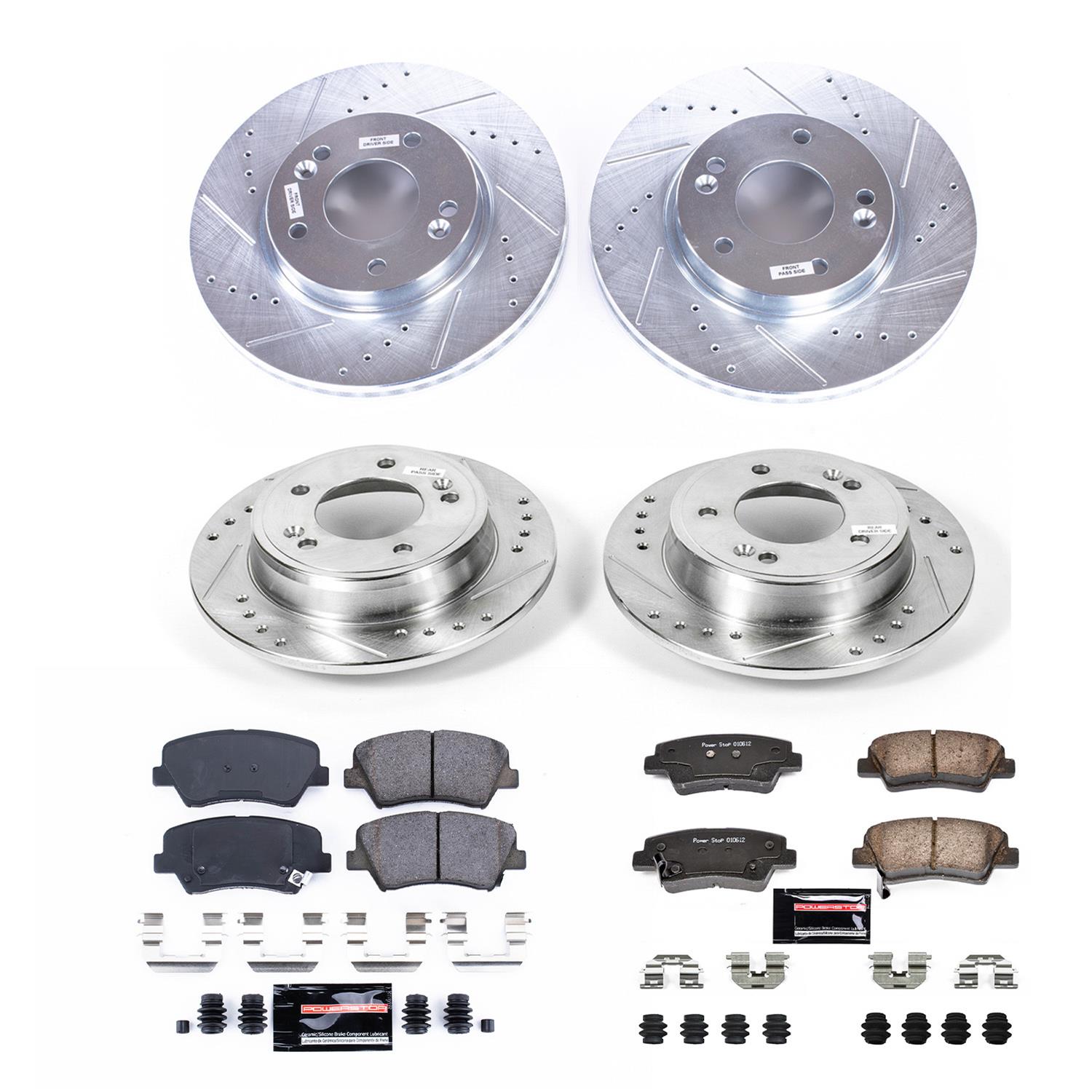 Power Stop 11-16 Hyundai Elantra Front & Rear Z23 Evolution Sport Brake Kit (1x psbK6503, 1x psbK6501) thumbnail 8