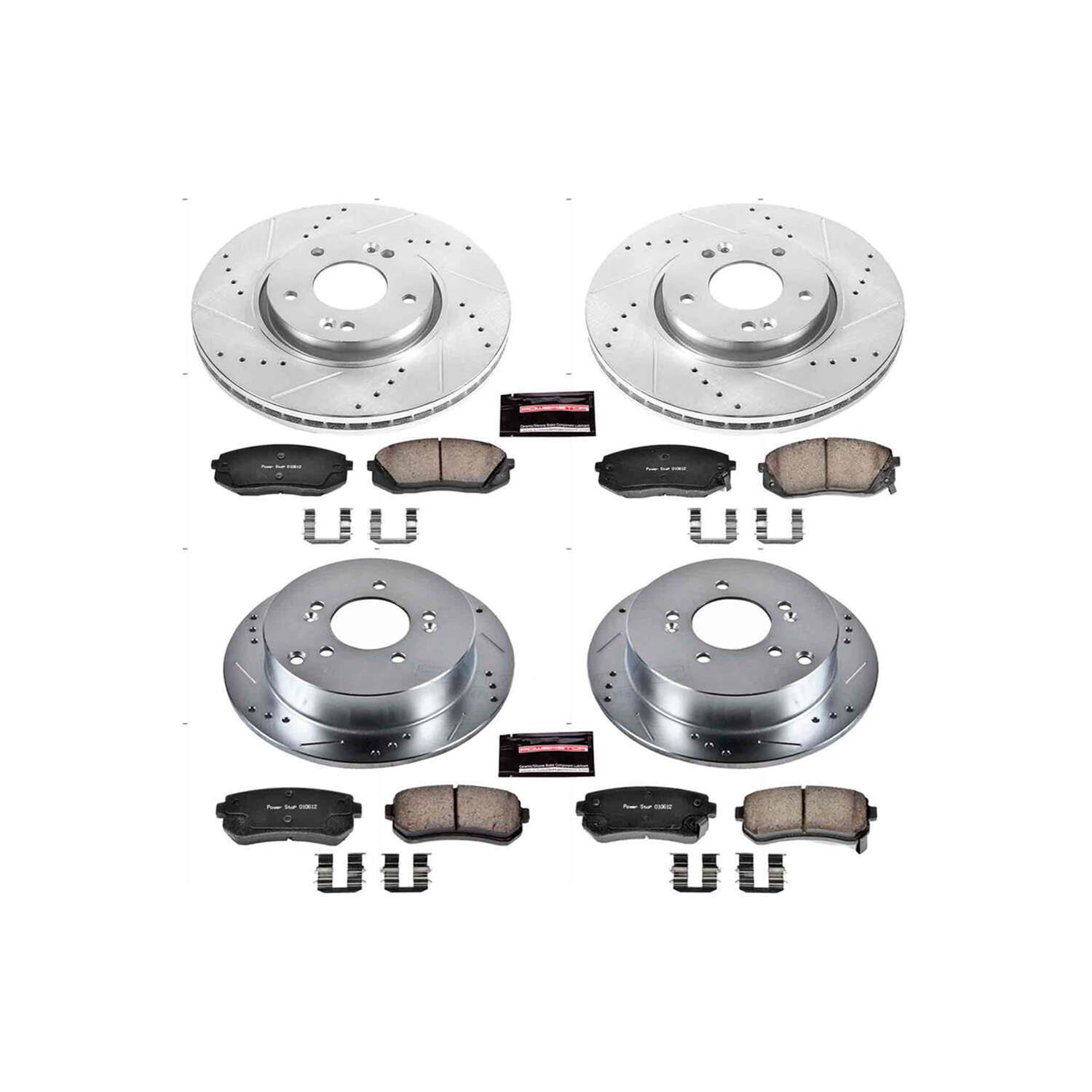 Power Stop 12-16 Kia Sportage Front & Rear Z23 Evolution Sport Brake Kit (1x psbK5394, 1x psbK6510) thumbnail 2