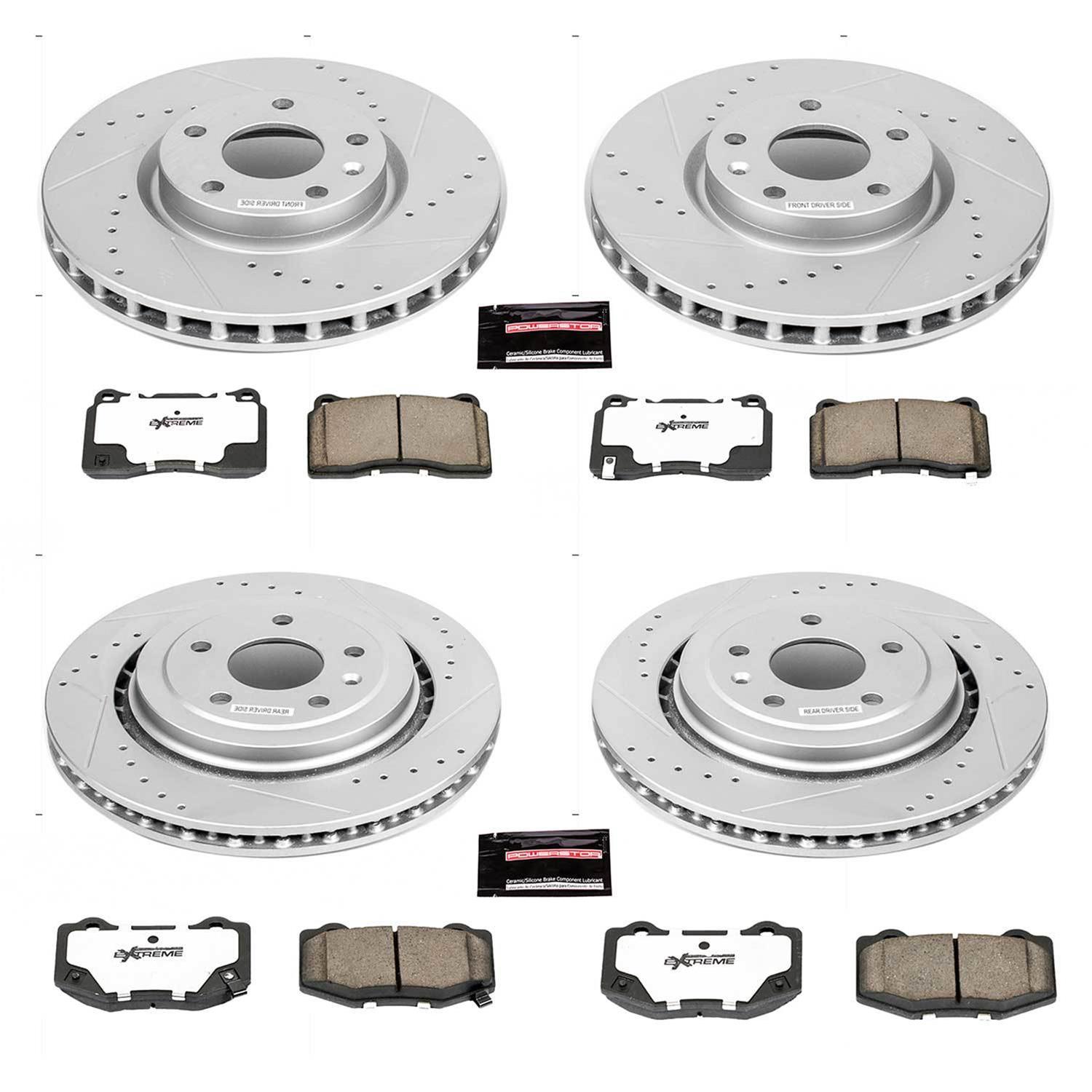 Power Stop 2014 Chevrolet Corvette Front & Rear Z26 Street Warrior Brake Kit (1x psbK6528-26, 1x psbK6530-26) thumbnail 6