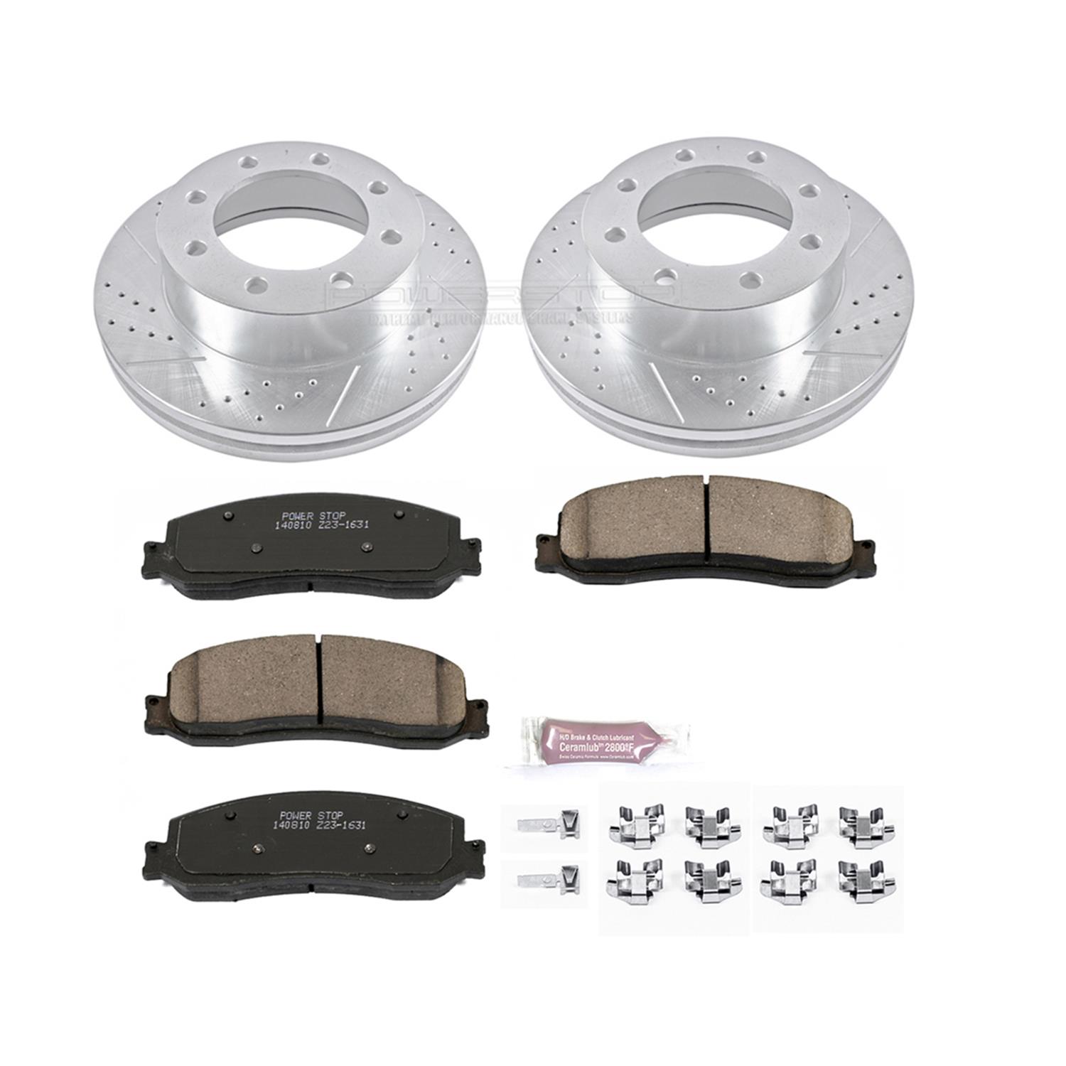 Power Stop 2012 Ford F-350 Super Duty Front Z23 Evolution Brake Kit (1x psbZ23-1631, 1x psbAR85107XL, 1x psbAR85107XR) thumbnail 9