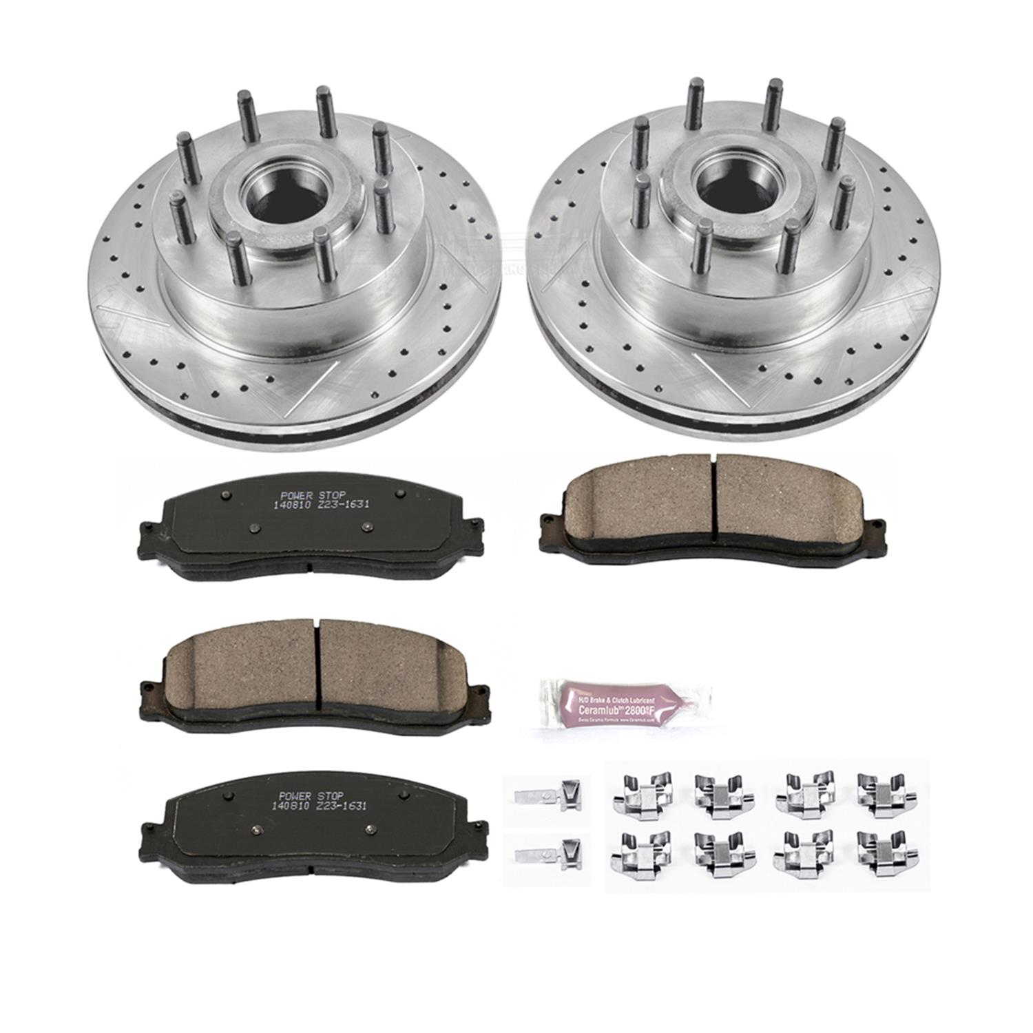 Power Stop 2012 Ford F-350 Super Duty Front Z23 Evolution Brake Kit (1x psbZ23-1631, 1x psbAR85138XL, 1x psbAR85138XR) thumbnail 9