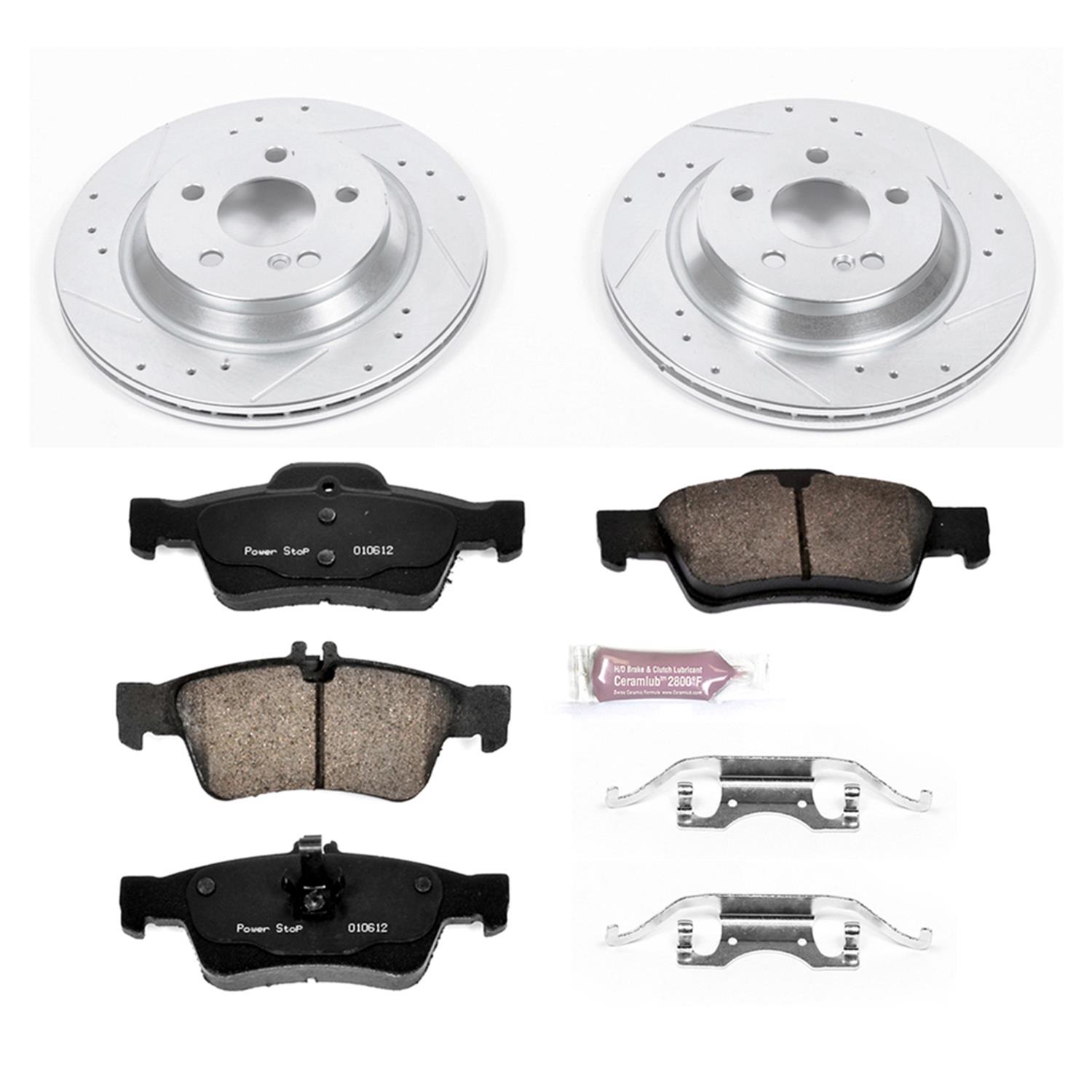 Power Stop 03-06 Mercedes-Benz S430 Front & Rear Z23 Evolution Sport Brake Kit (1x psbK6567, 1x psbK5120) thumbnail 3
