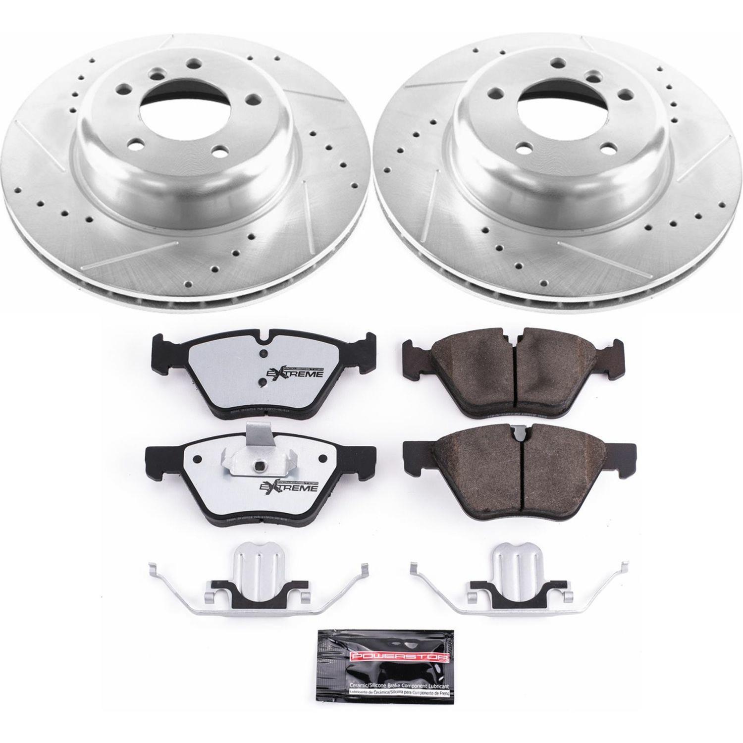 Power Stop 09-10 BMW Z4 Front & Rear Z26 Street Warrior Brake Kit (1x psbK6578-26, 1x psbK6583-26) thumbnail 9