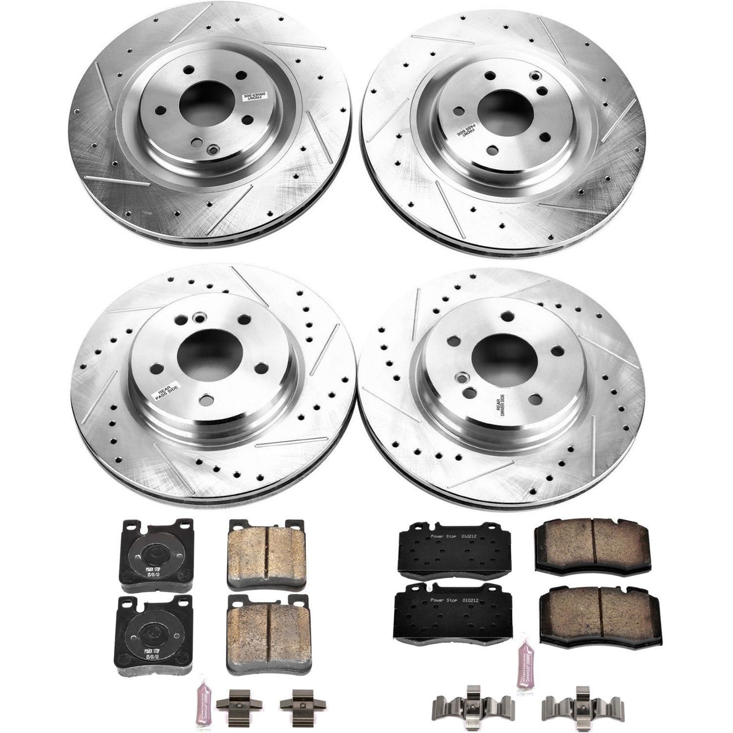 Power Stop 03-06 Mercedes-Benz CLK500 Front & Rear Z23 Evolution Sport Brake Kit (1x psbK6718, 1x psbK6585) thumbnail 4