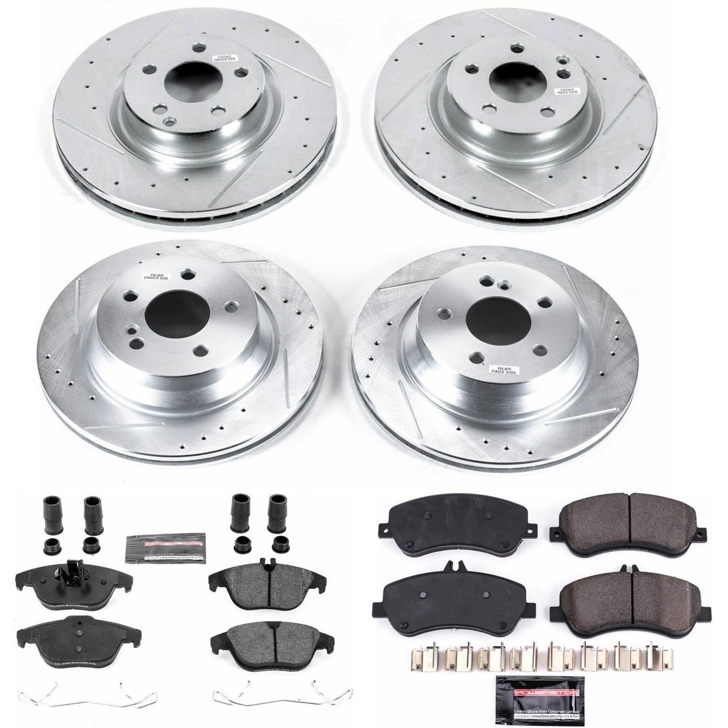 Power Stop 13-15 Mercedes-Benz GLK250 Front & Rear Z23 Evolution Sport Brake Kit (1x psbK6715, 1x psbK6603) thumbnail 8