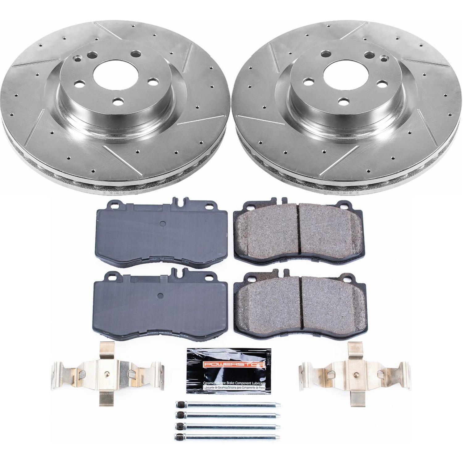 Power Stop 10-11 Mercedes-Benz E550 Front & Rear Z23 Evolution Sport Brake Kit (1x psbK6881, 1x psbK6640) thumbnail 8