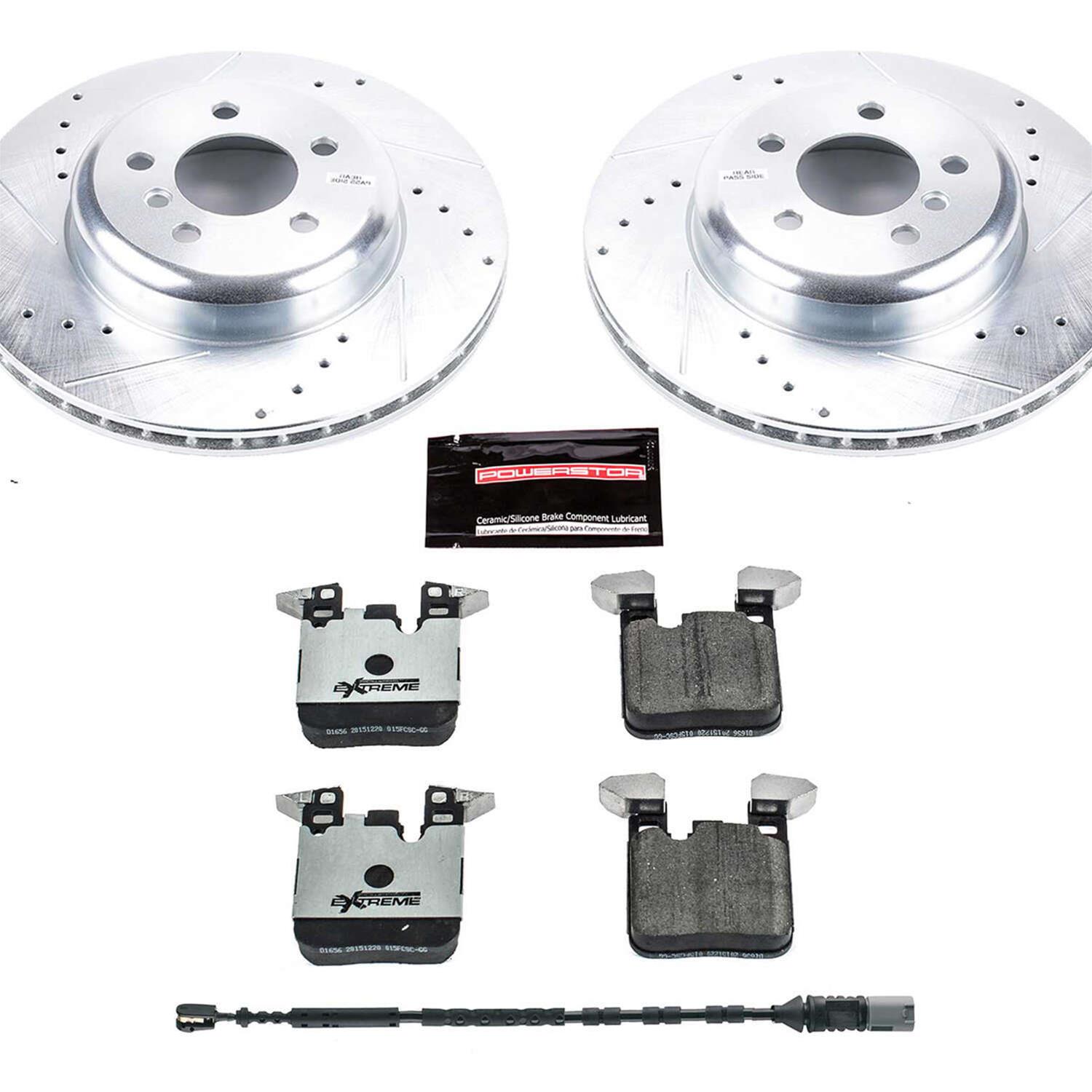 Power Stop 12-15 BMW 335i Front & Rear Z26 Street Warrior Brake Kit (1x psbK7435-26, 1x psbK6672-26) thumbnail 9