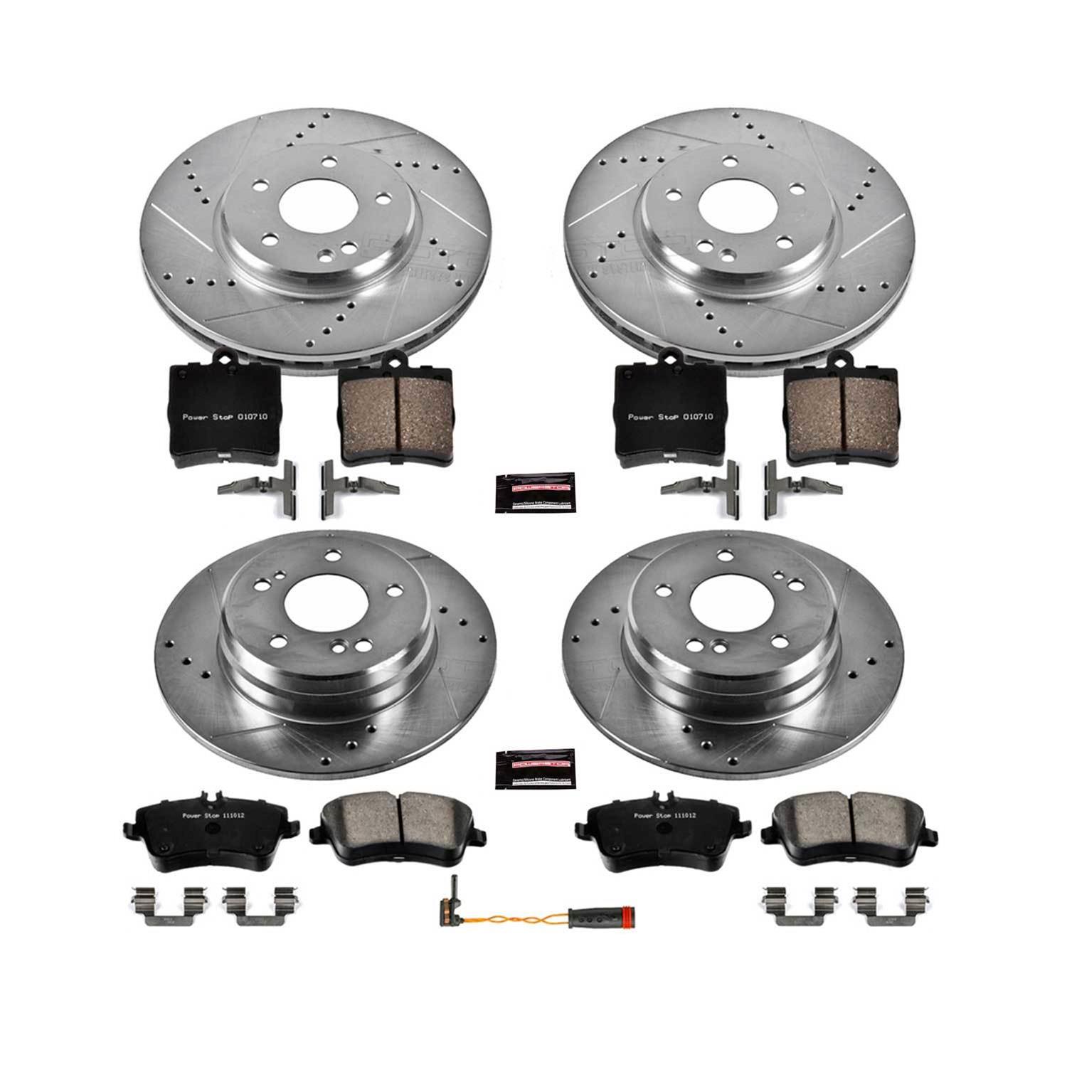 Power Stop 06-08 Mercedes-Benz SLK280 Front & Rear Z23 Evolution Sport Brake Kit (1x psbK368, 1x psbK6702) thumbnail 2